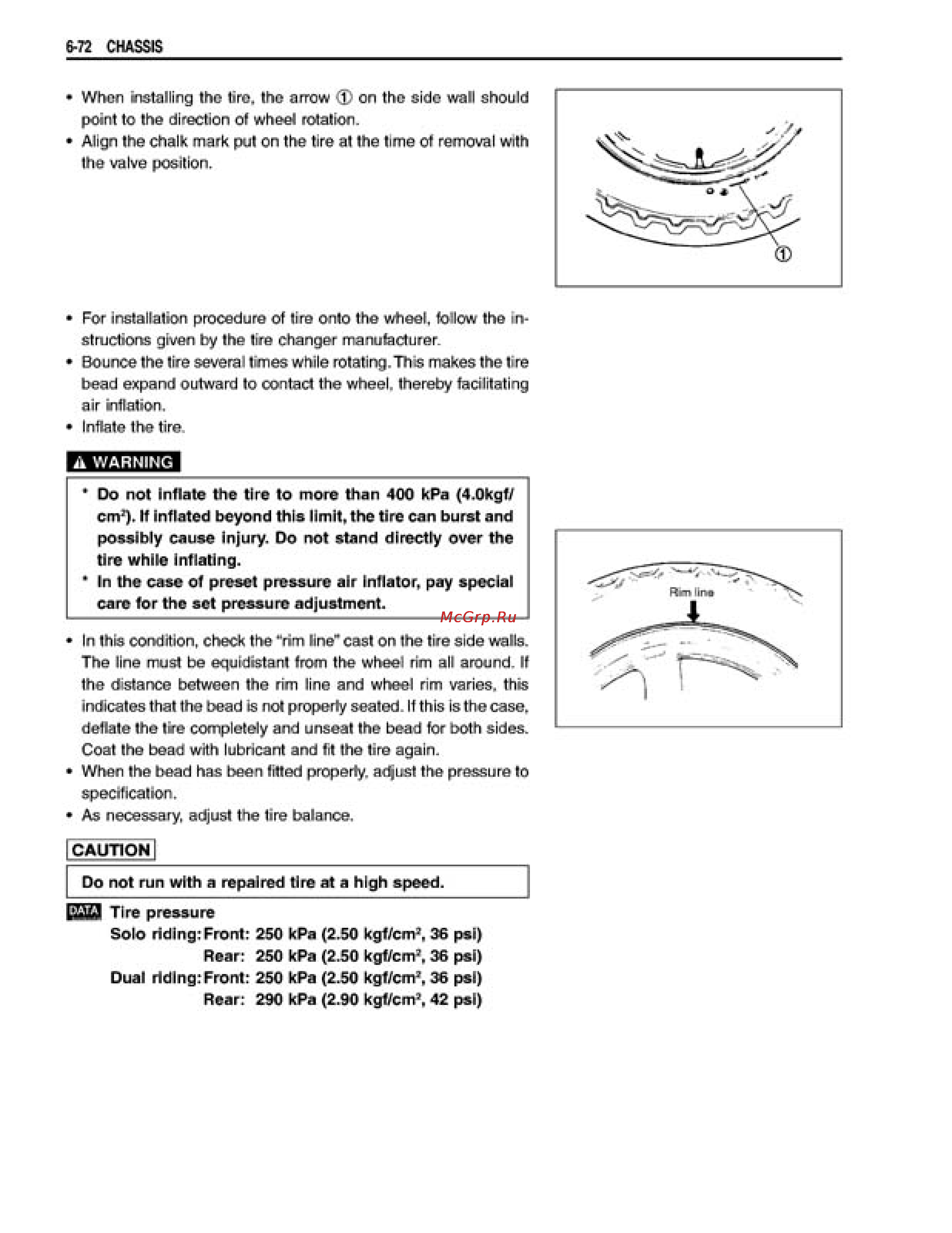 Suzuki GSX1400 (2002) [275/354] Caution