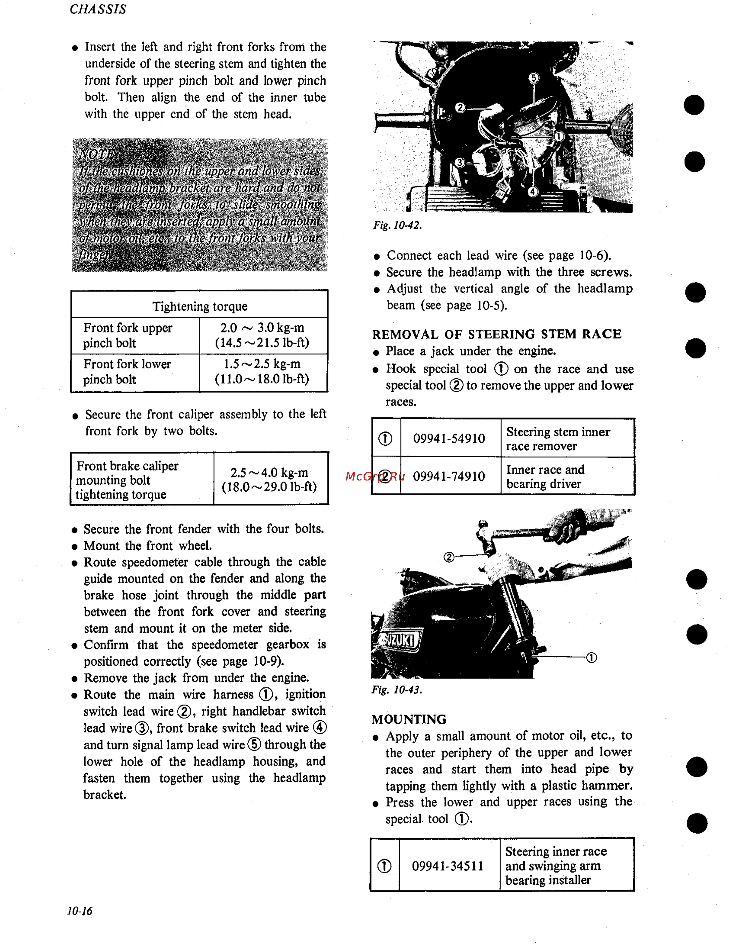 Suzuki GS1000 (1980) Инструкция по эксплуатации онлайн [133/477] 114749