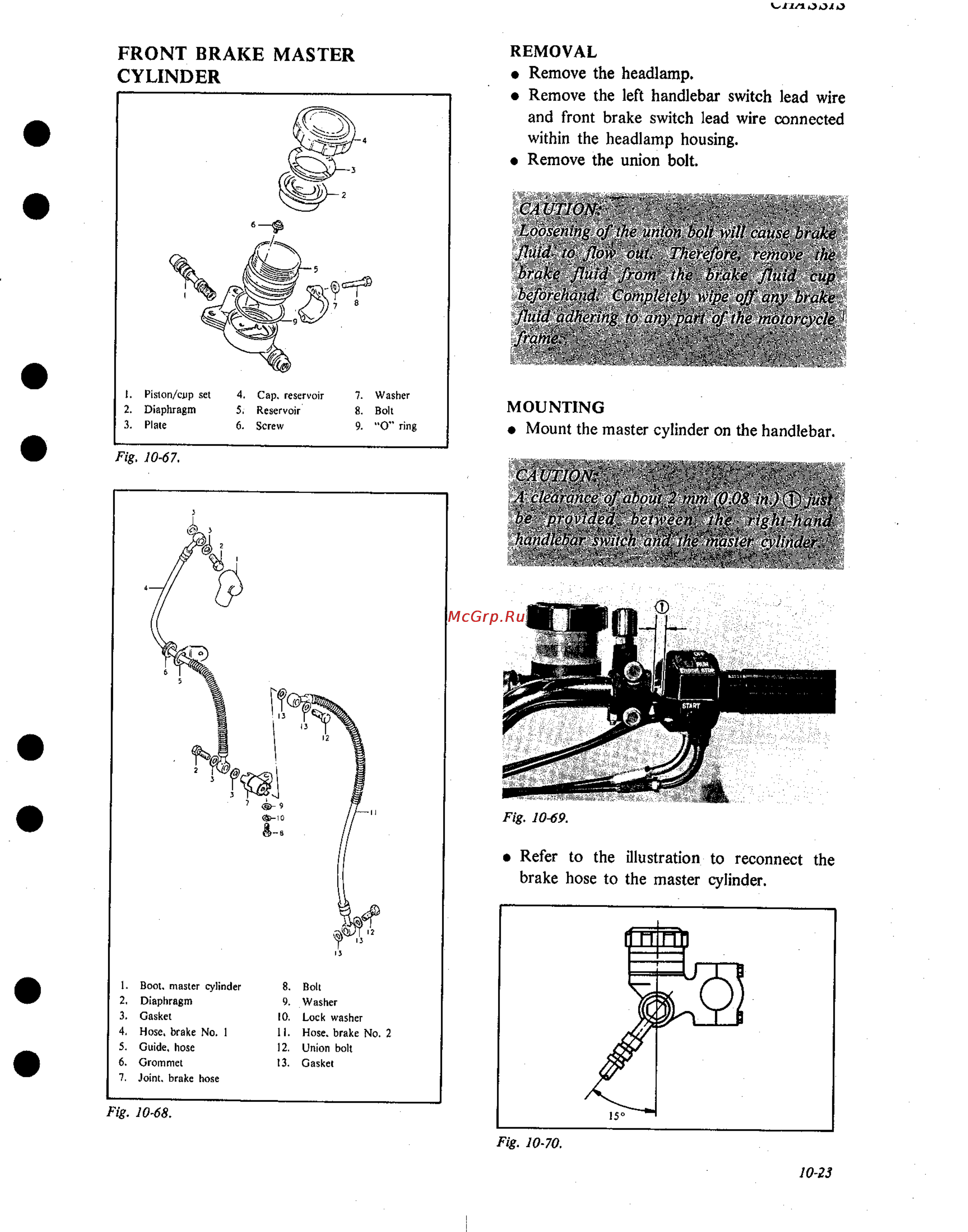Suzuki GS1000 (1980) [140/477] Front brake master cylinder