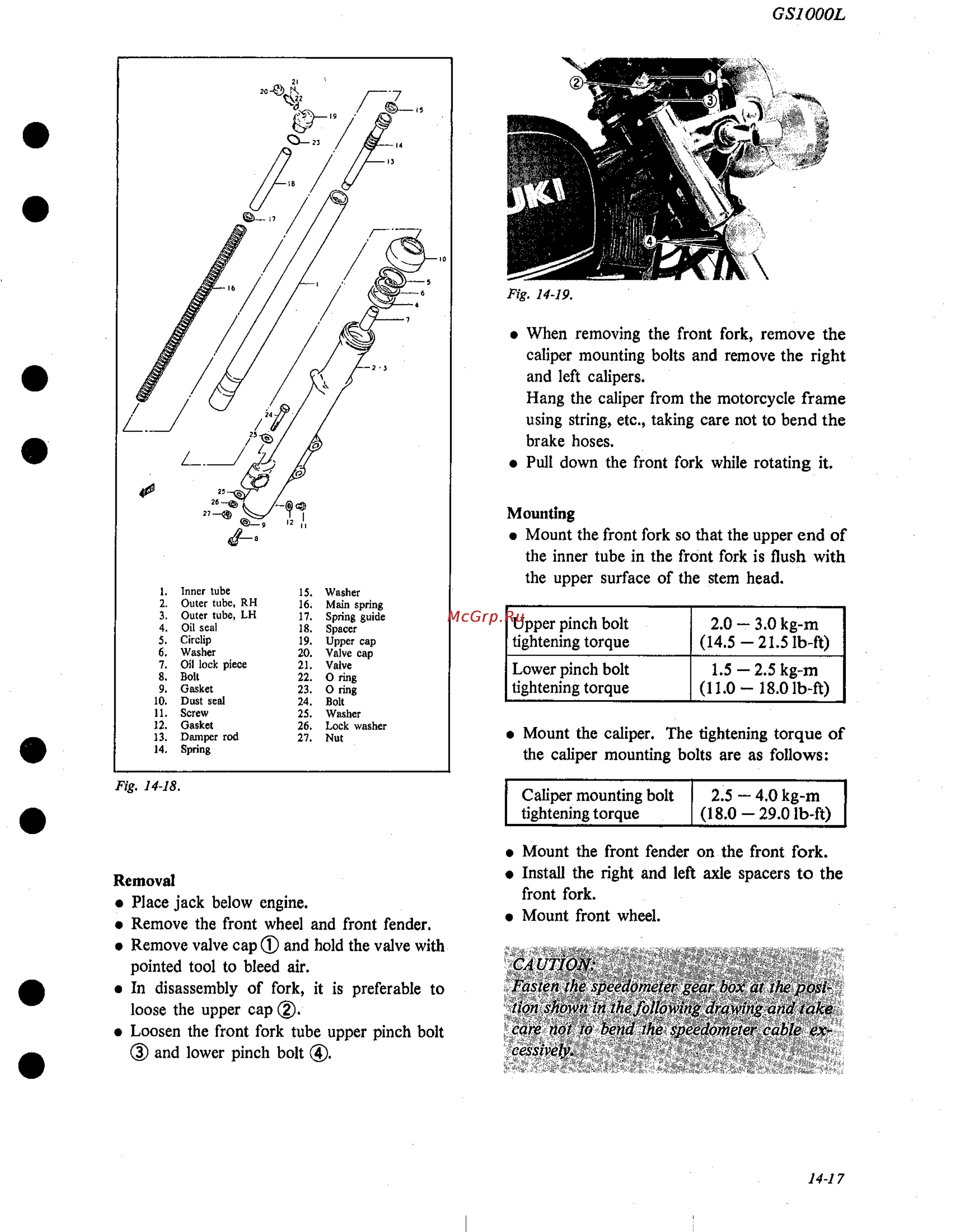 Suzuki GS1000 (1980) [247/477] 3 kg m 14 21 ib ft
