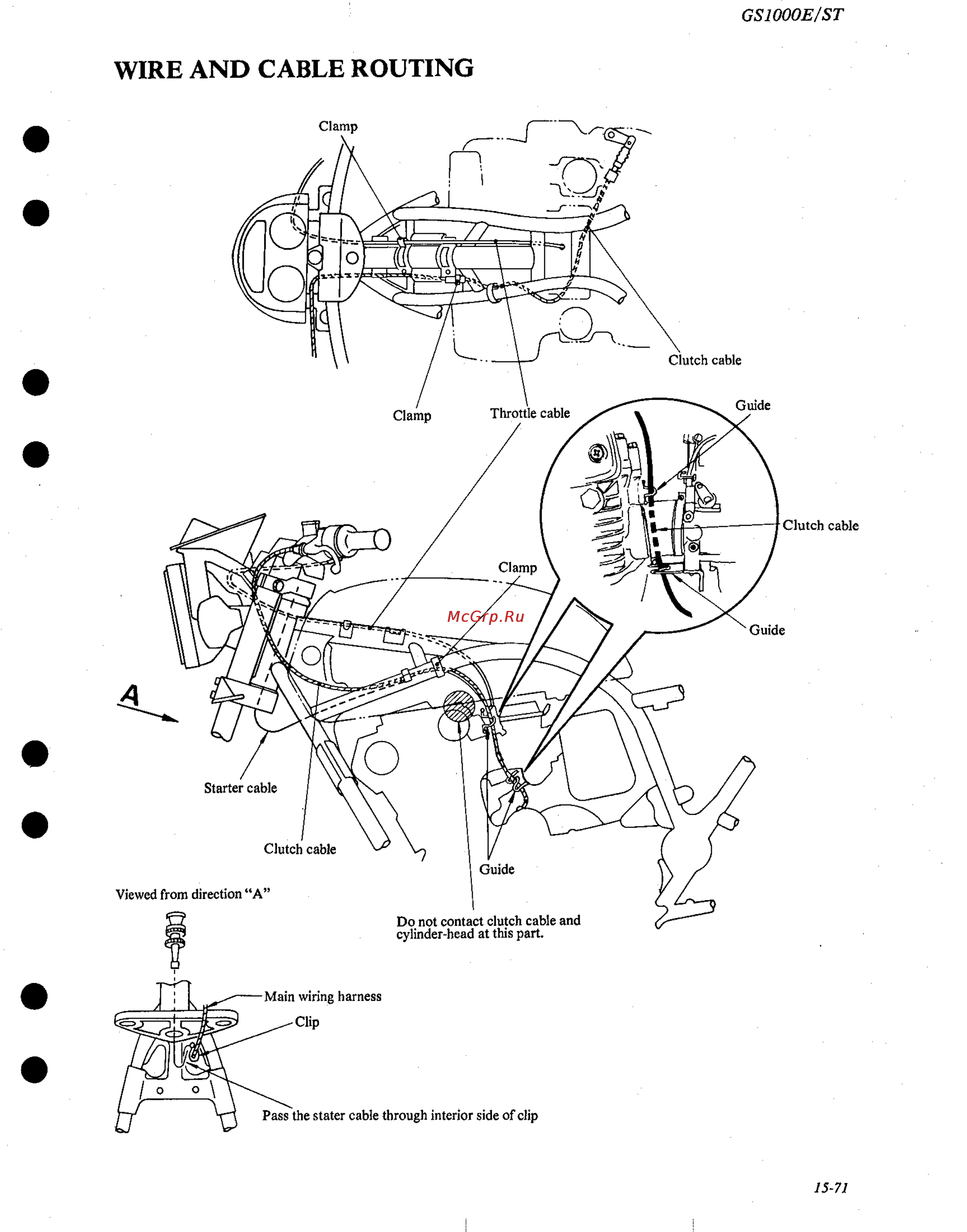 Suzuki GS1000 (1980) [334/477] Wire and cable routing