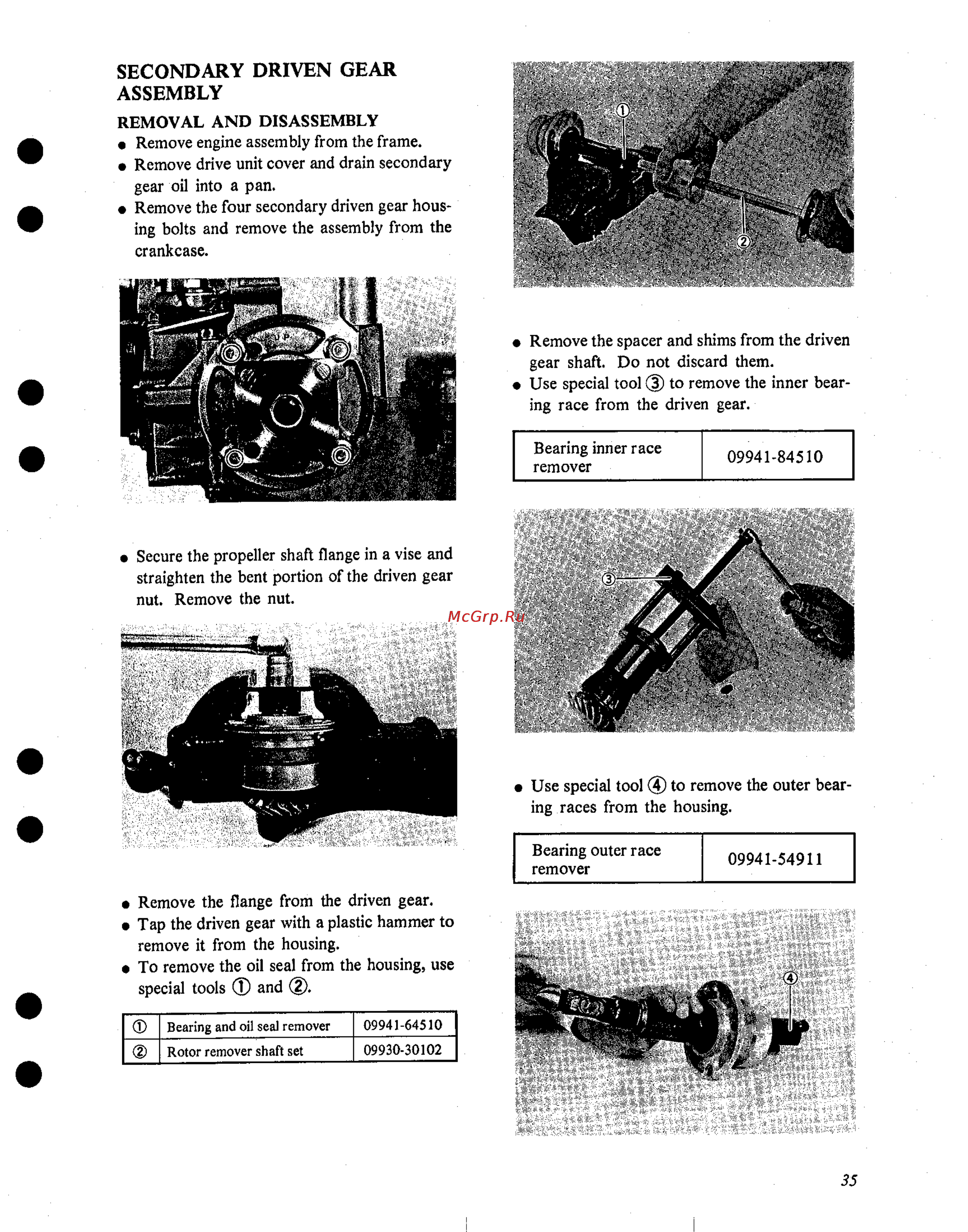 Suzuki GS1000 (1980) [381/477] Secondary driven gear assembly