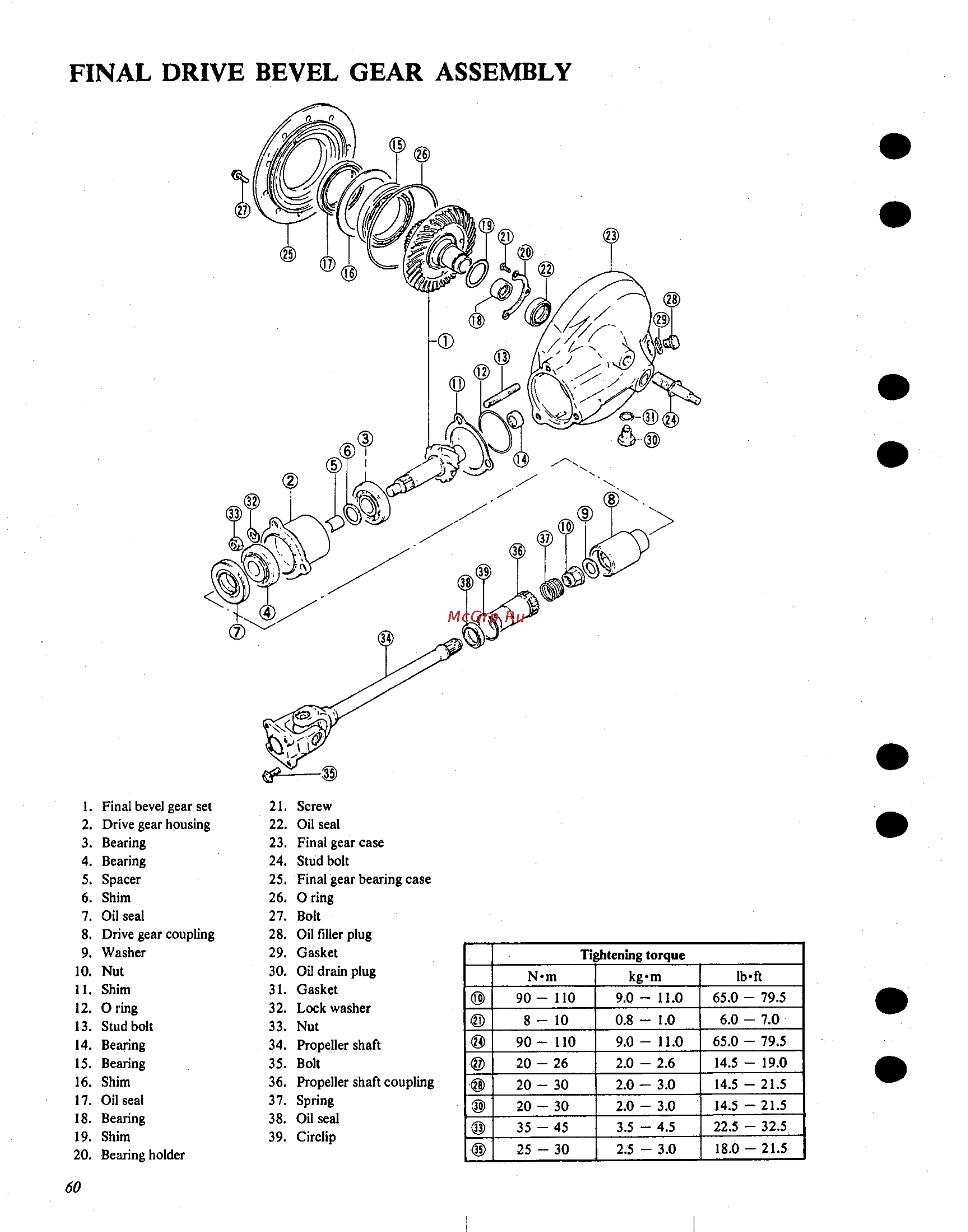 Suzuki GS1000 (1980) [406/477] Final drive bevel gear assembly