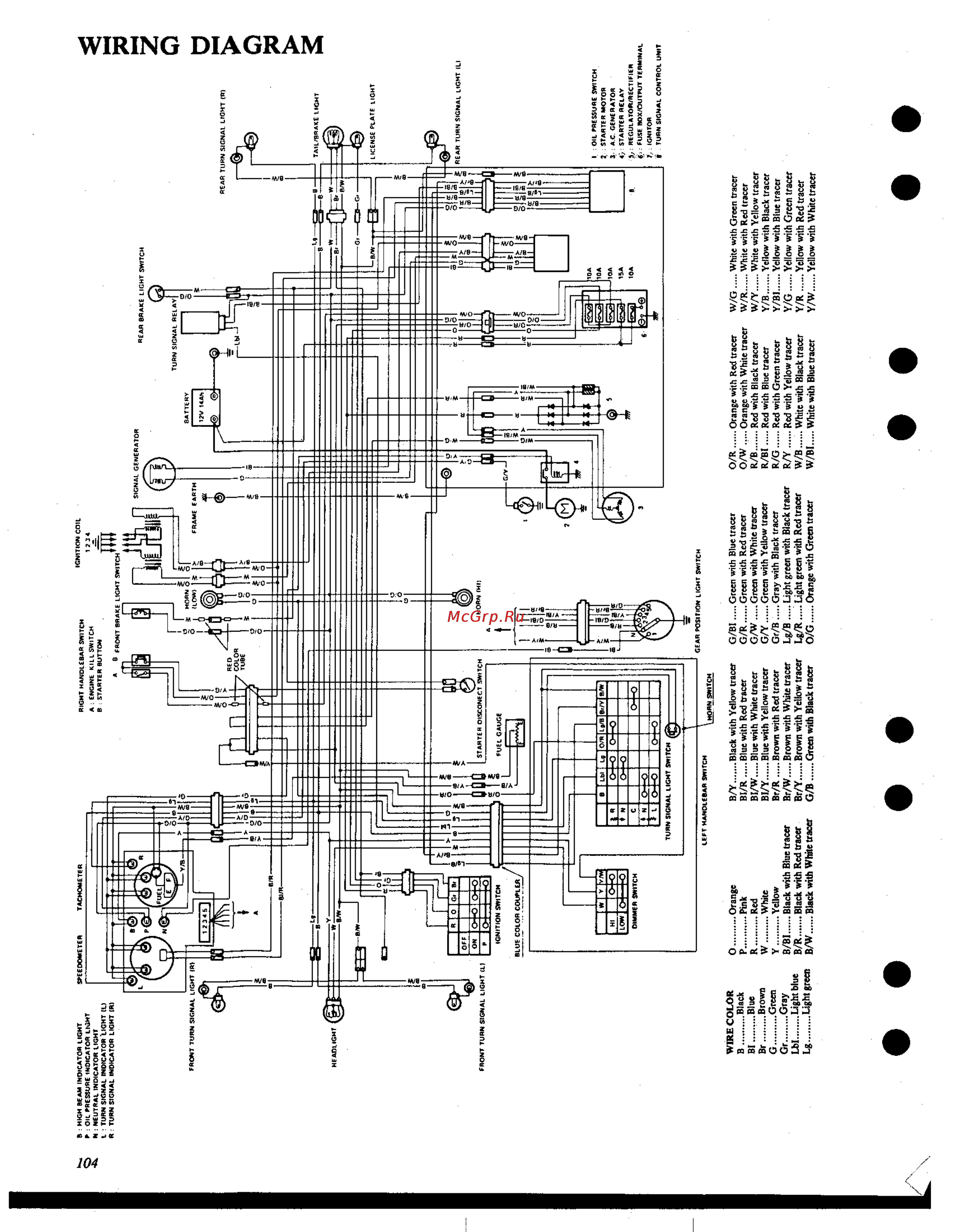 Suzuki GS1000 (1980) [450/477] Wiring diagram