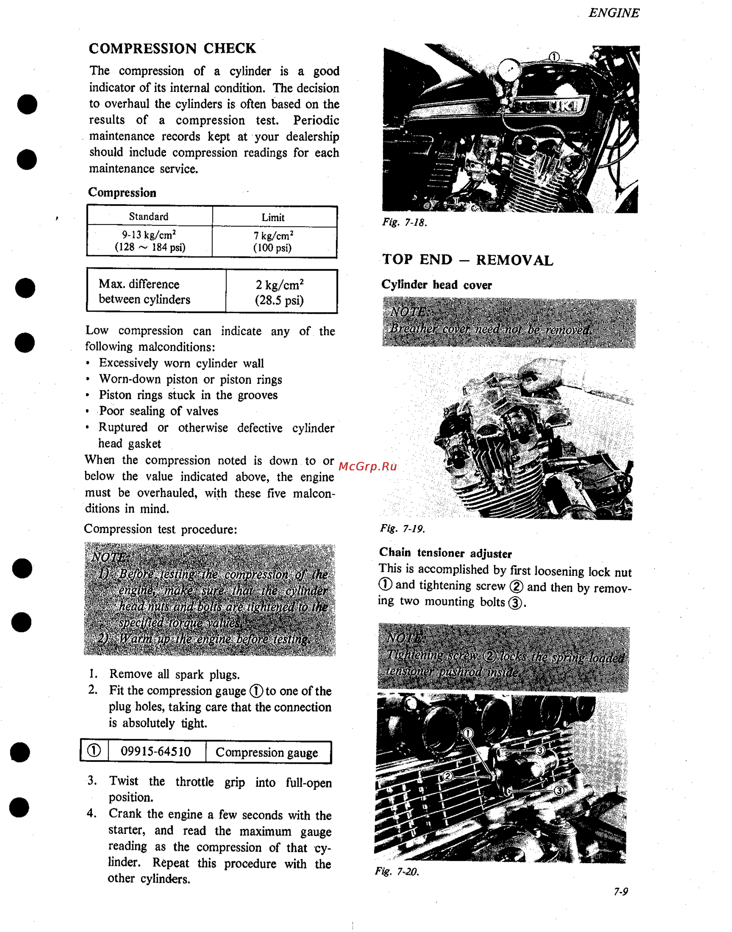 Suzuki GS1000 (1980) [64/477] Compression check