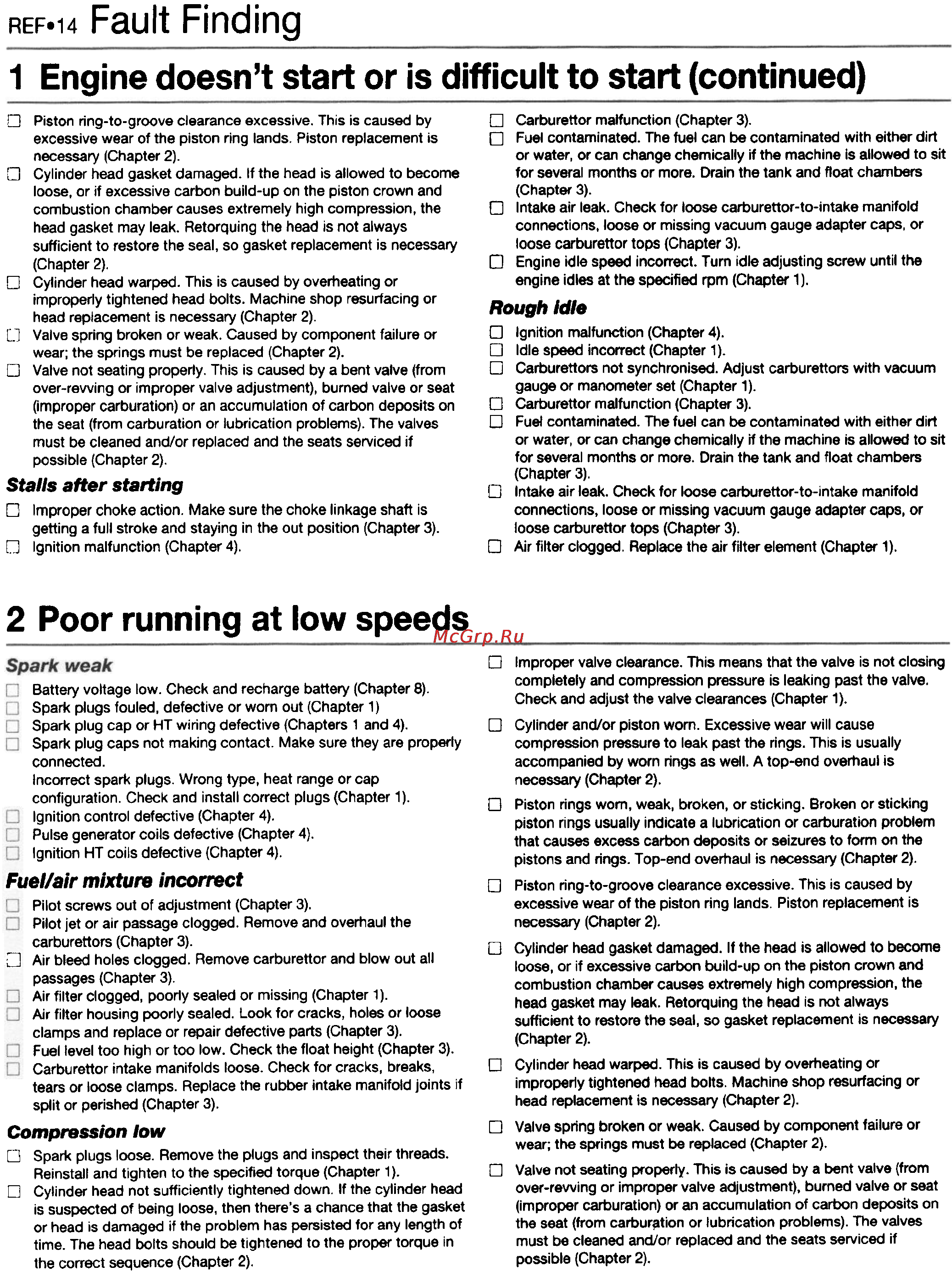 Suzuki GS500E (1989-1997) [201/221] Poor running at low speeds