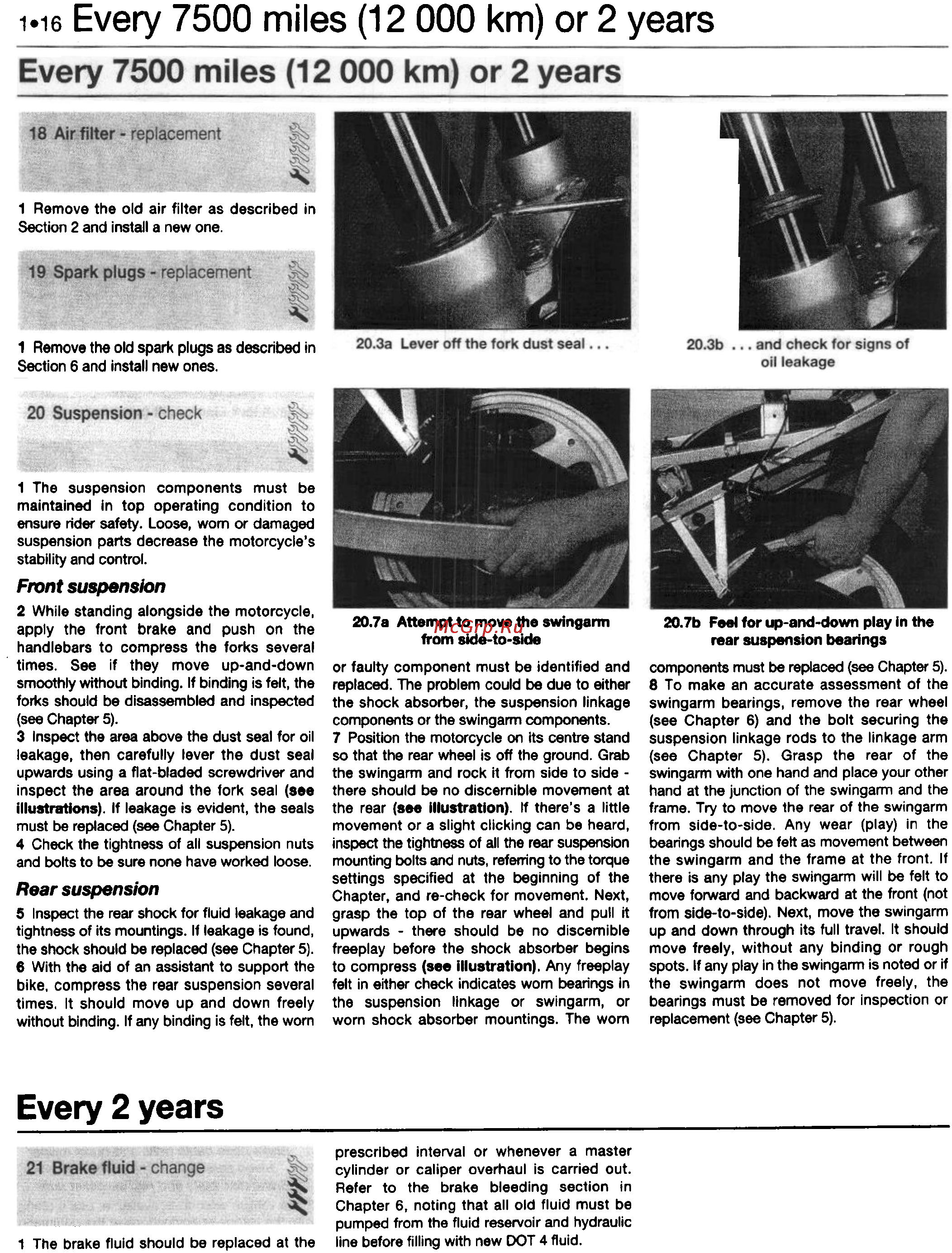 Suzuki GS500E (1989-1997) [29/221] Jj c c y chapter 6 noting that all old fluid must