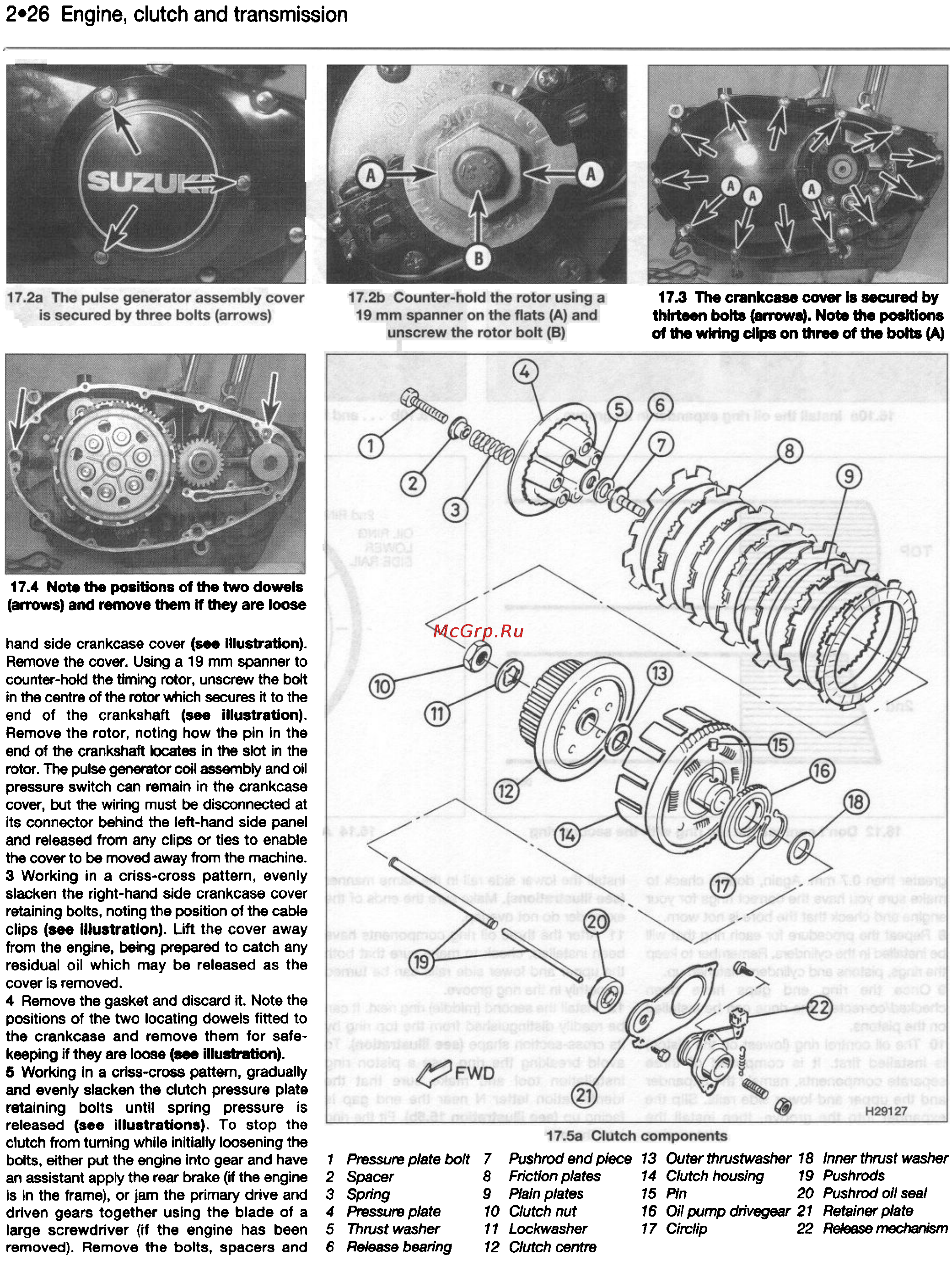Suzuki GS500E (1989-1997) [61/221] Engine clutch and transmission