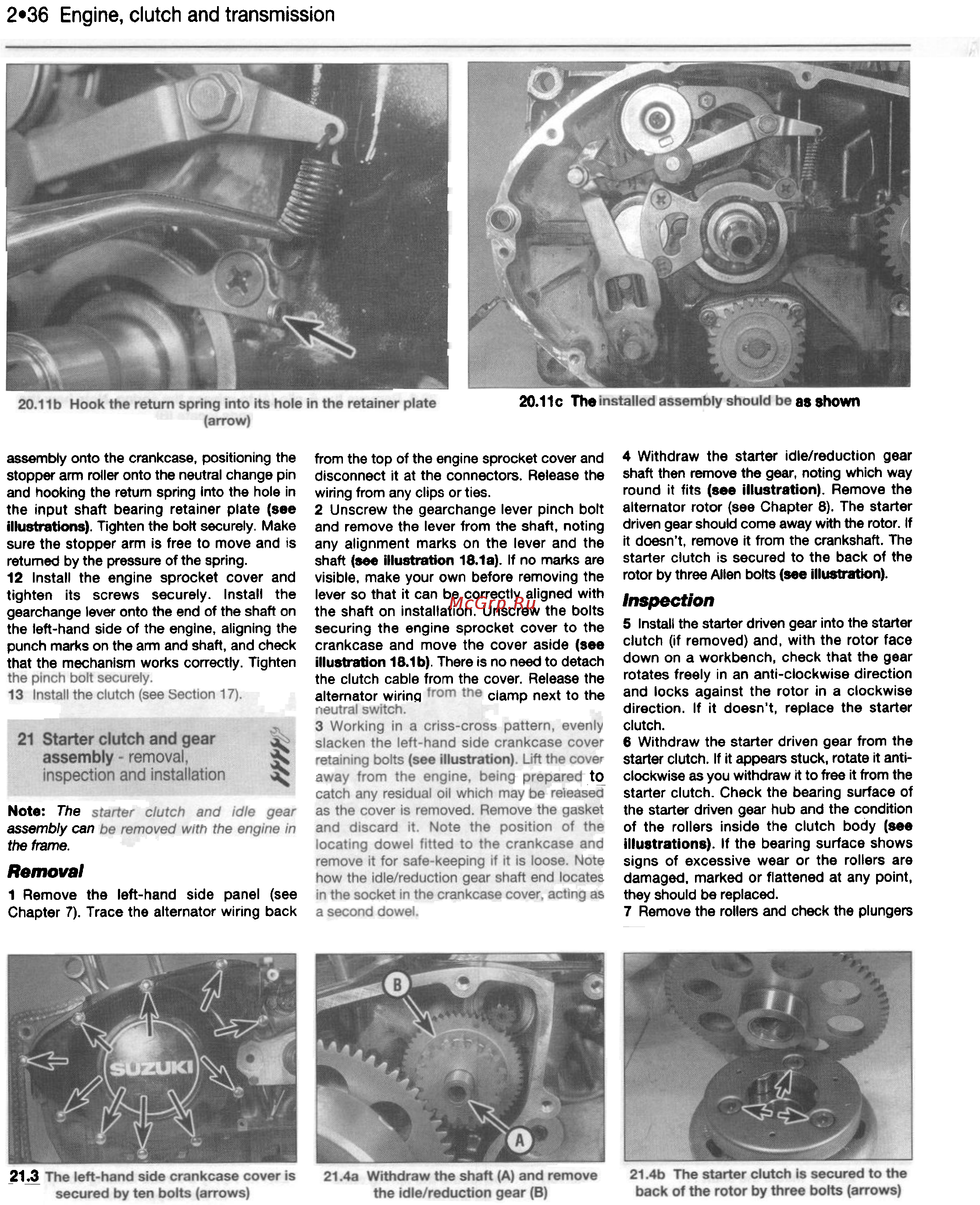 Suzuki GS500E (1989-1997) [71/221] 36 engine clutch and transmission