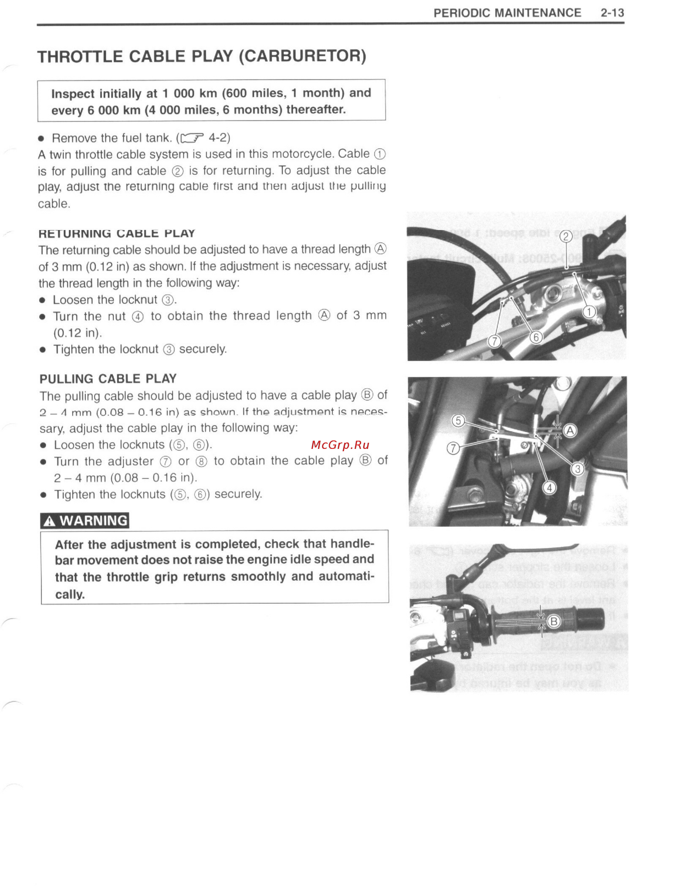 Suzuki DRZ400 (2000-2007) Инструкция по эксплуатации онлайн [26/232] 114753