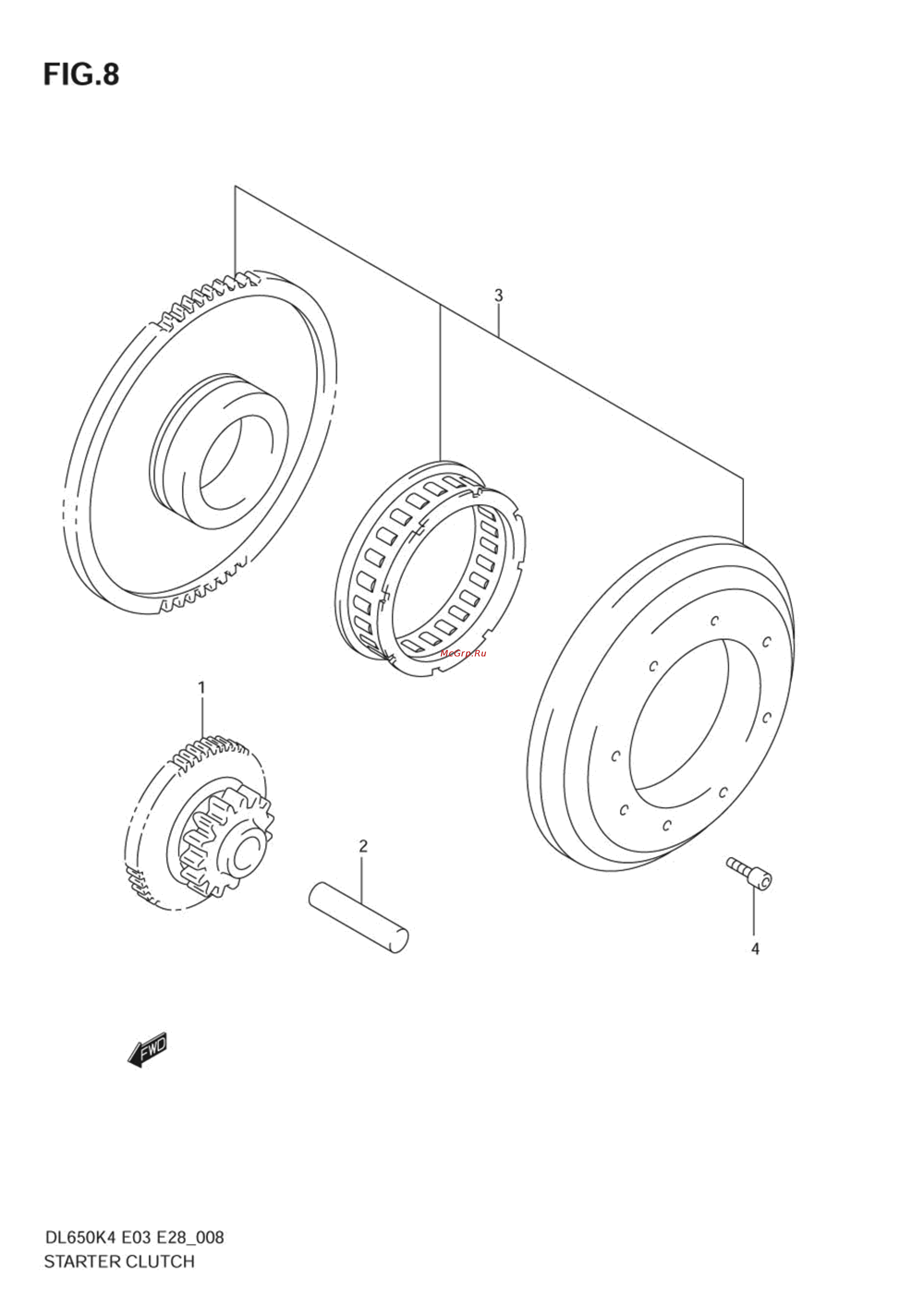 Suzuki DL650 V-STROM (2004) [15/130] Sharter clutch