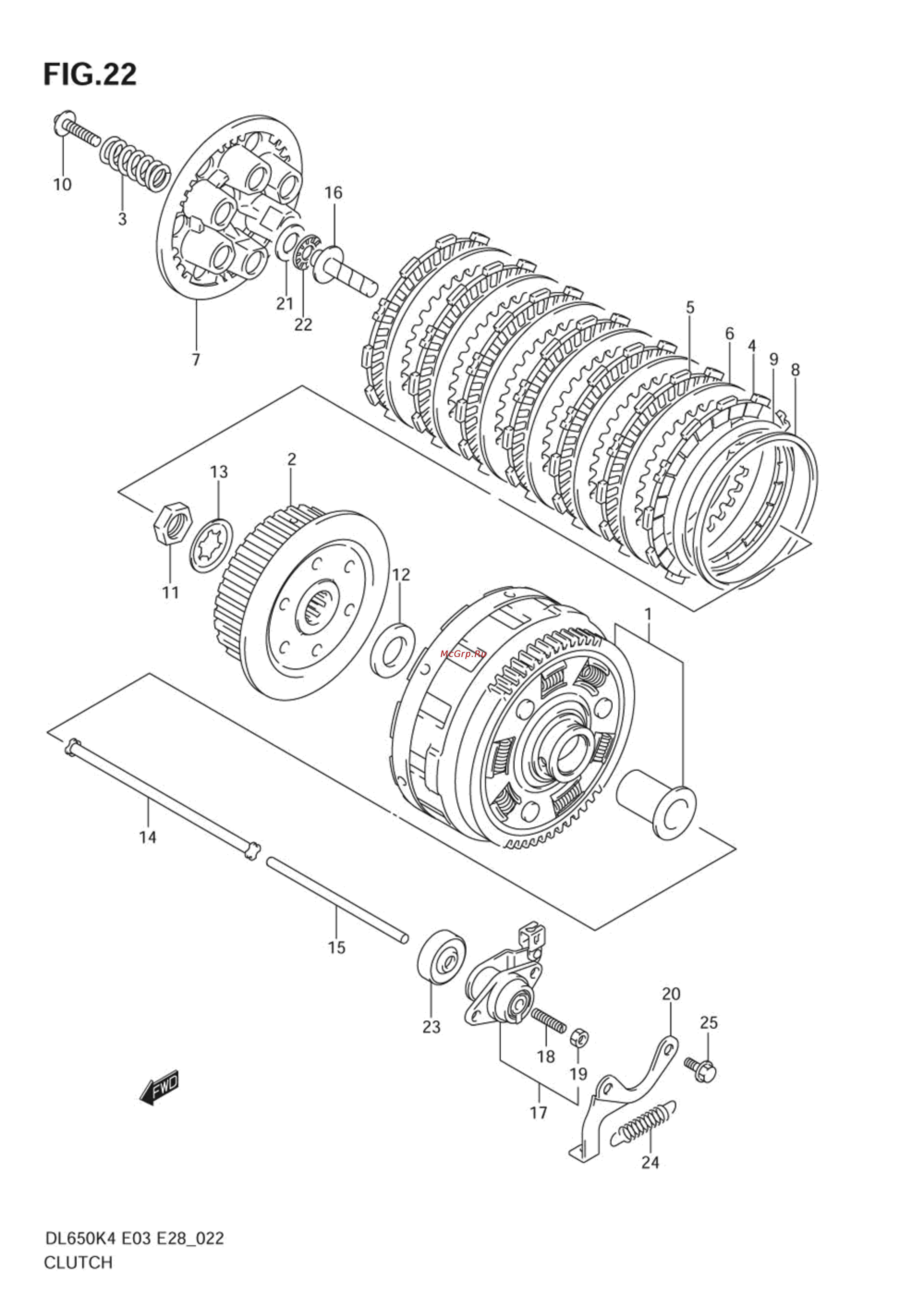 Suzuki DL650 V-STROM (2004) [43/130] Clutch