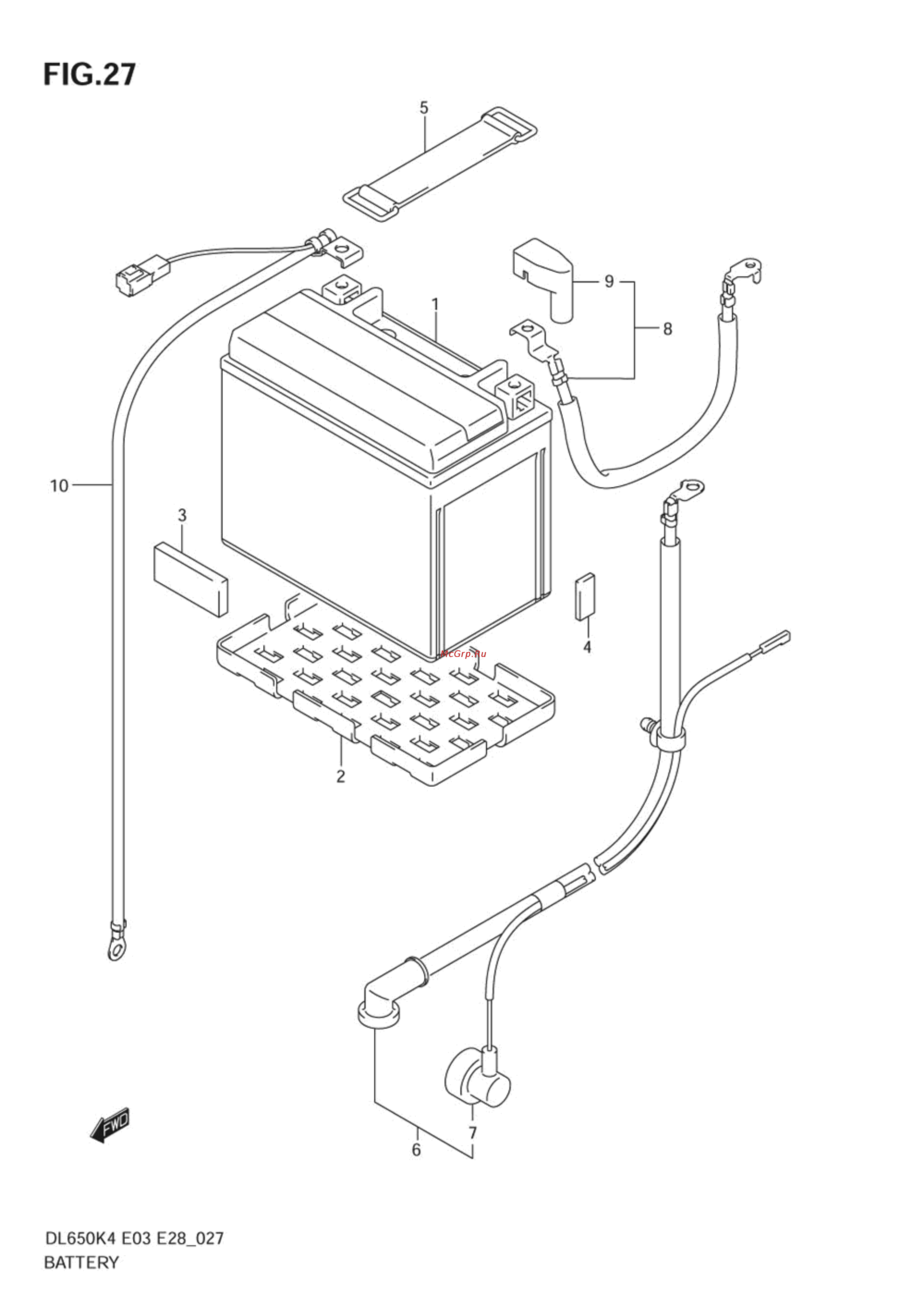 Suzuki DL650 V-STROM (2004) [53/130] Battery