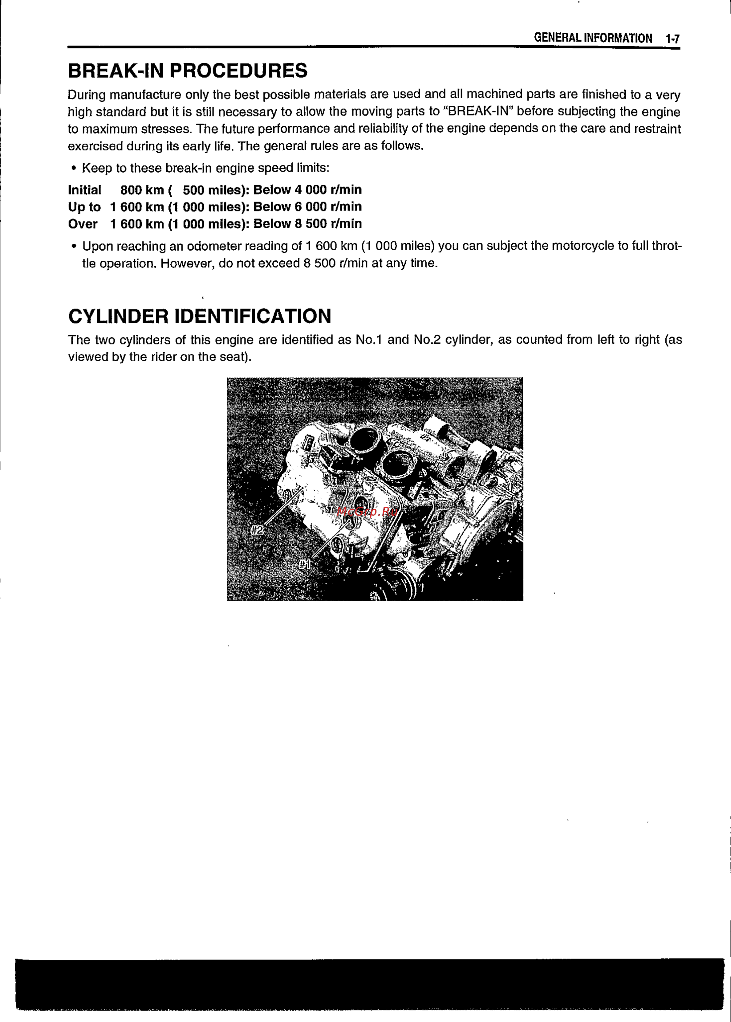 Suzuki BURGMAN AN650 (2003) [14/463] Break in procedures