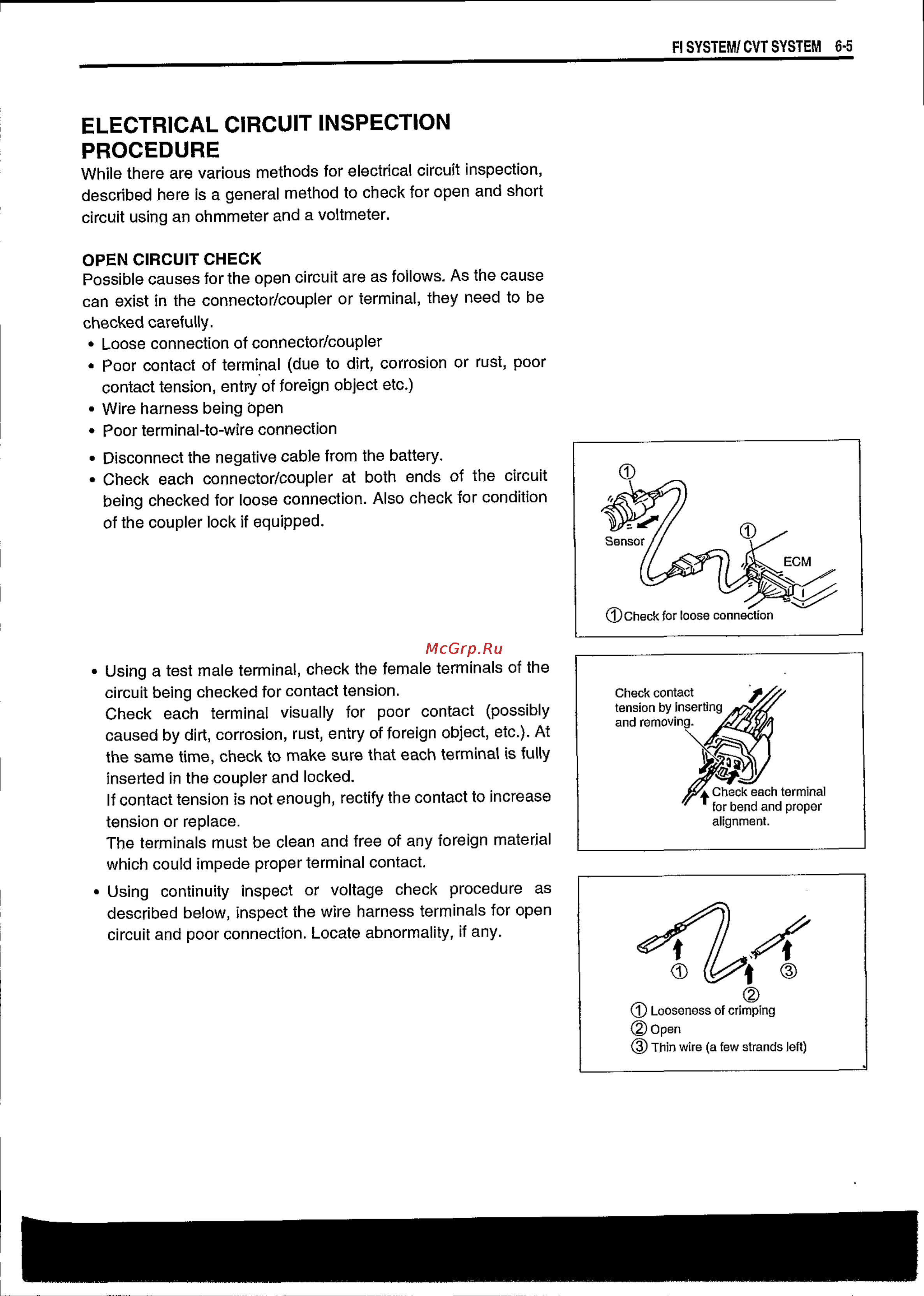 Suzuki BURGMAN AN650 (2003) [166/463] Electrical circuit inspection procedure