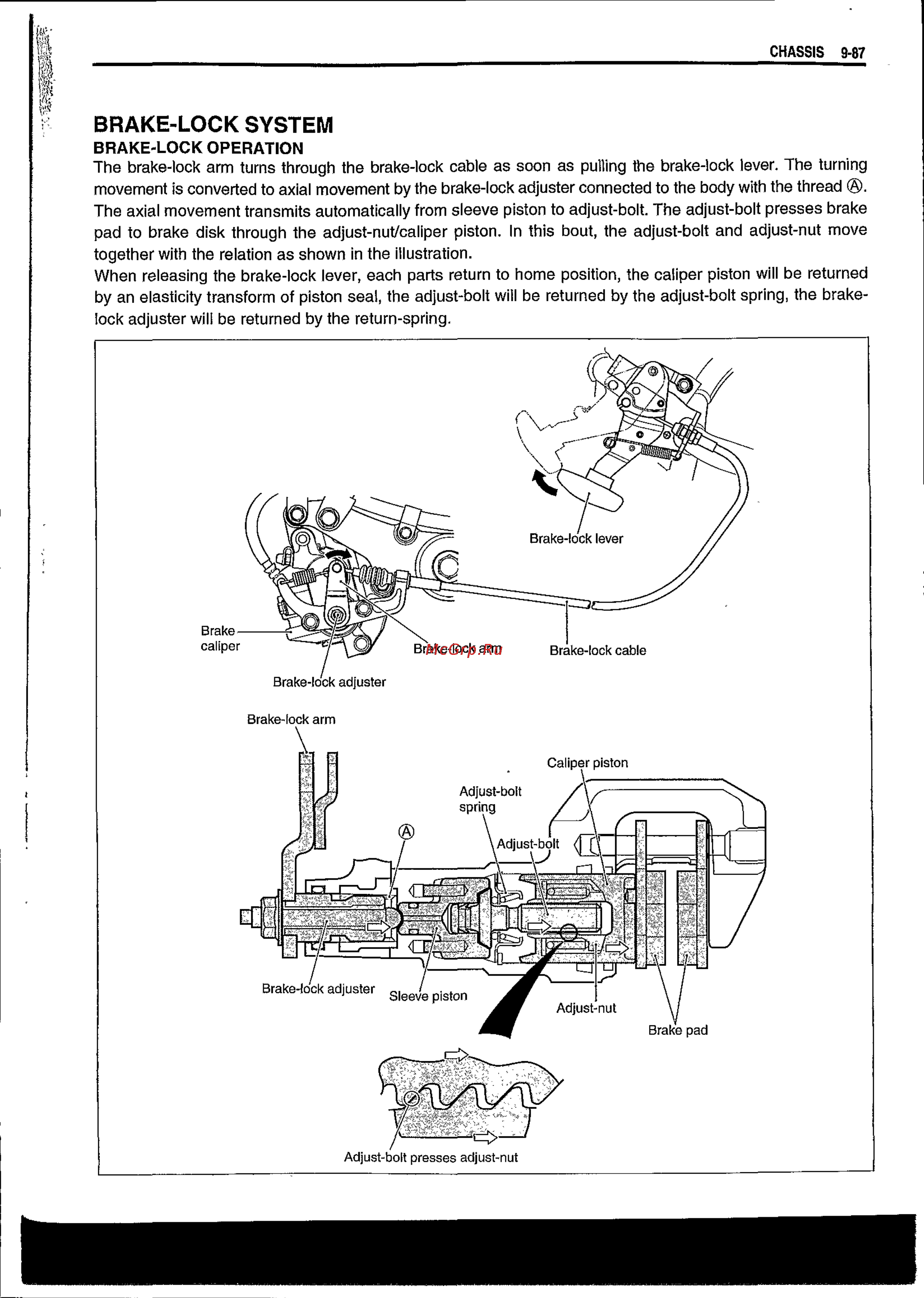Suzuki BURGMAN AN650 (2003) [359/463] Brake lock system