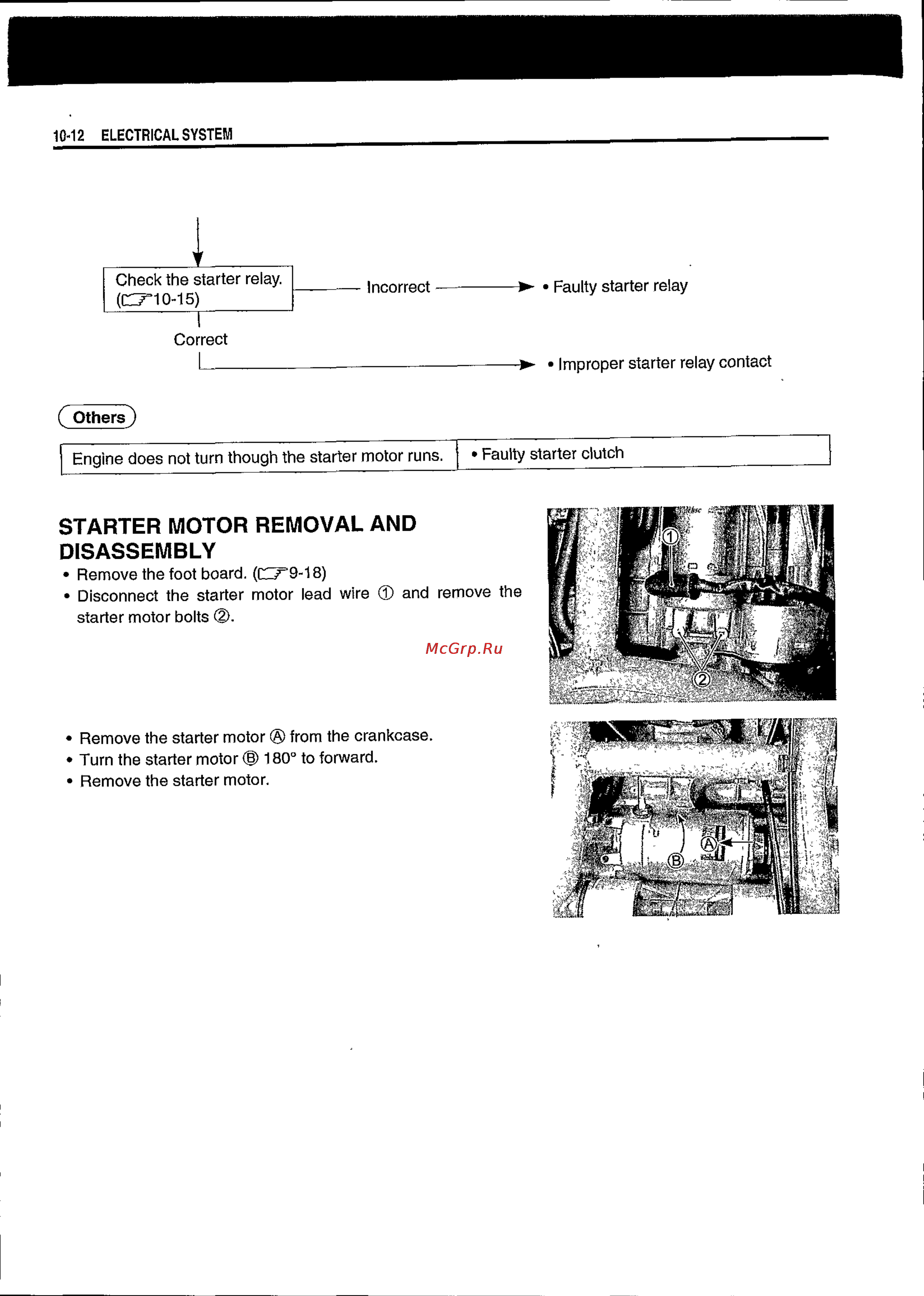 Suzuki BURGMAN AN650 (2003) [377/463] Starter motor removal and disassembly