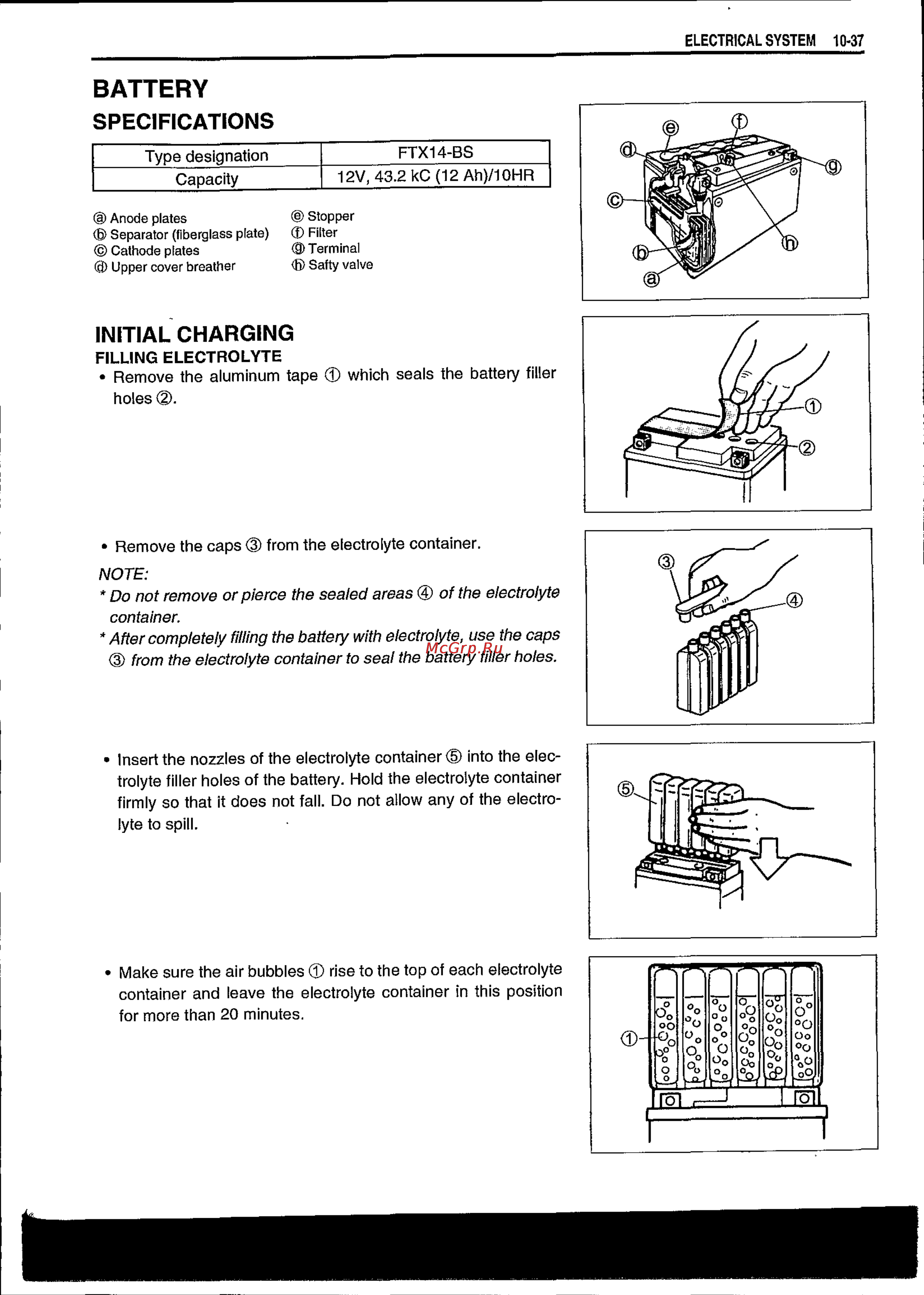 Suzuki BURGMAN AN650 (2003) [402/463] Battery
