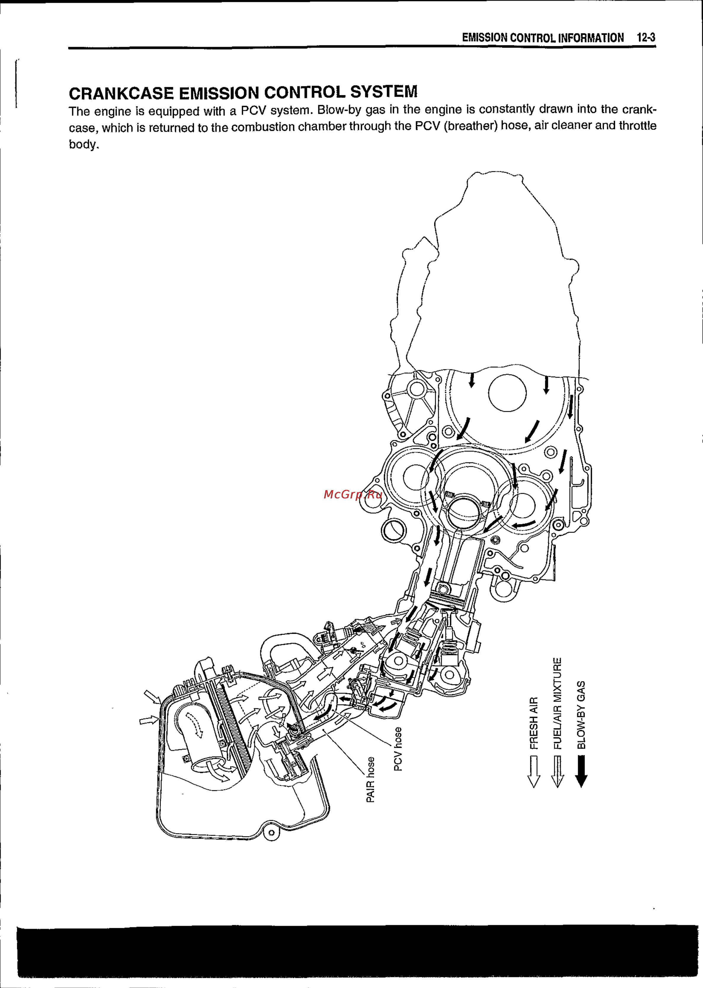 Suzuki BURGMAN AN650 (2003) [448/463] Crankcase emission control system