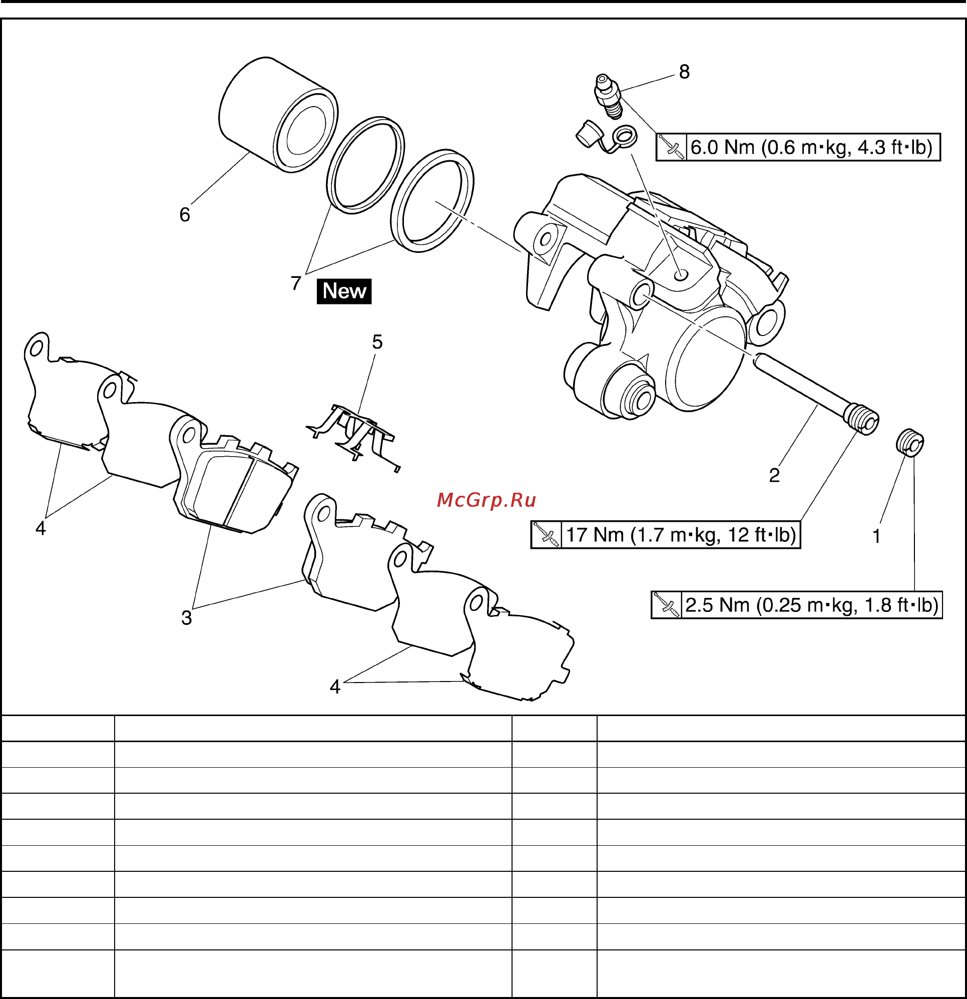 Yamaha YZF-R1 (2006) [163/426] Rear brake