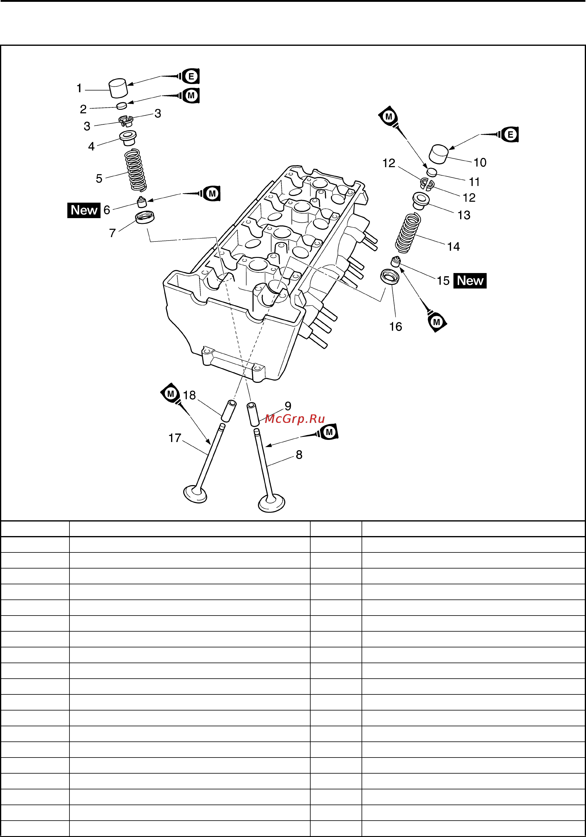 Yamaha YZF-R1 (2006) [224/426] Valves and valve springs