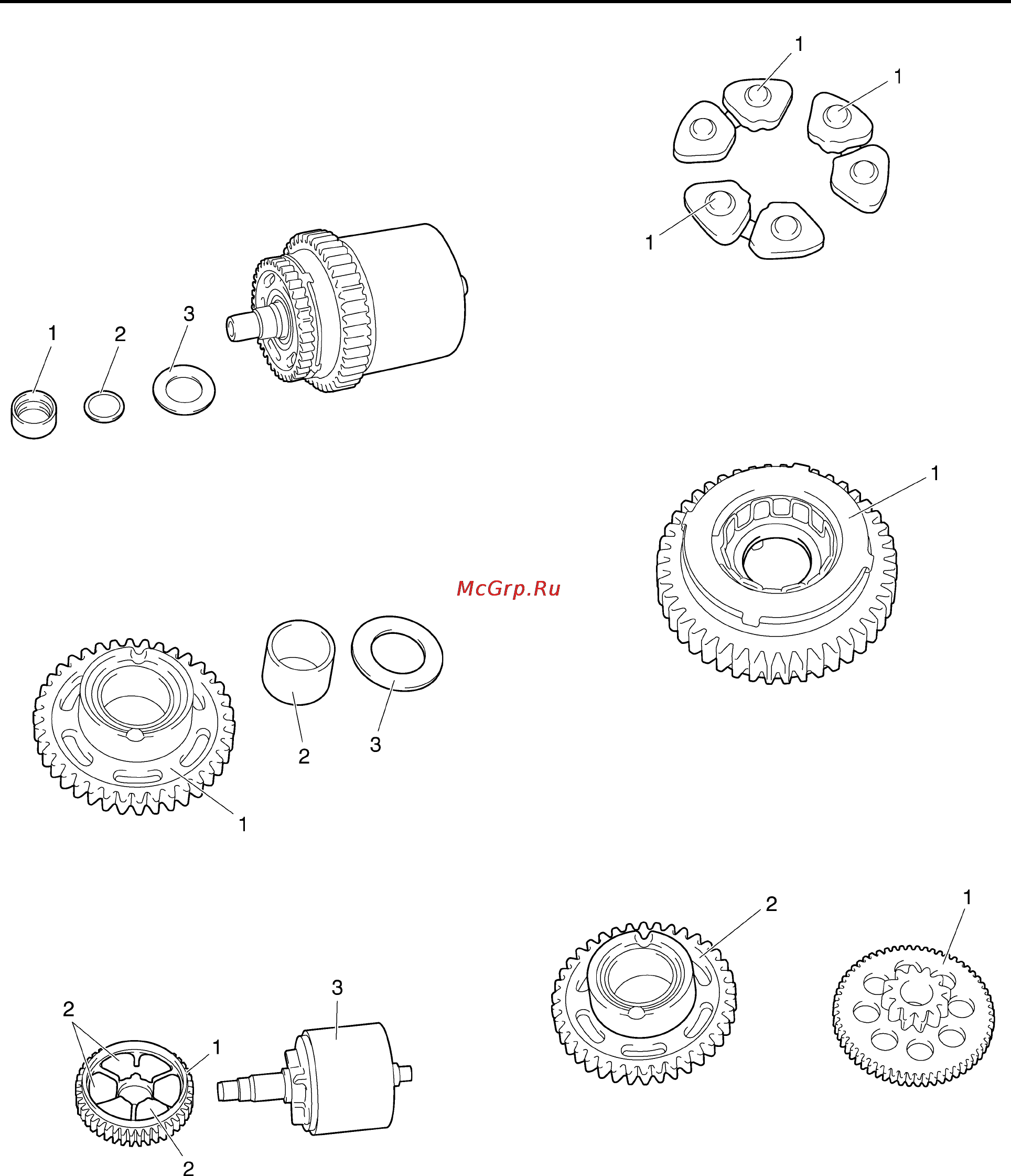 Yamaha YZF-R1 (2006) [238/426] Starter clutch