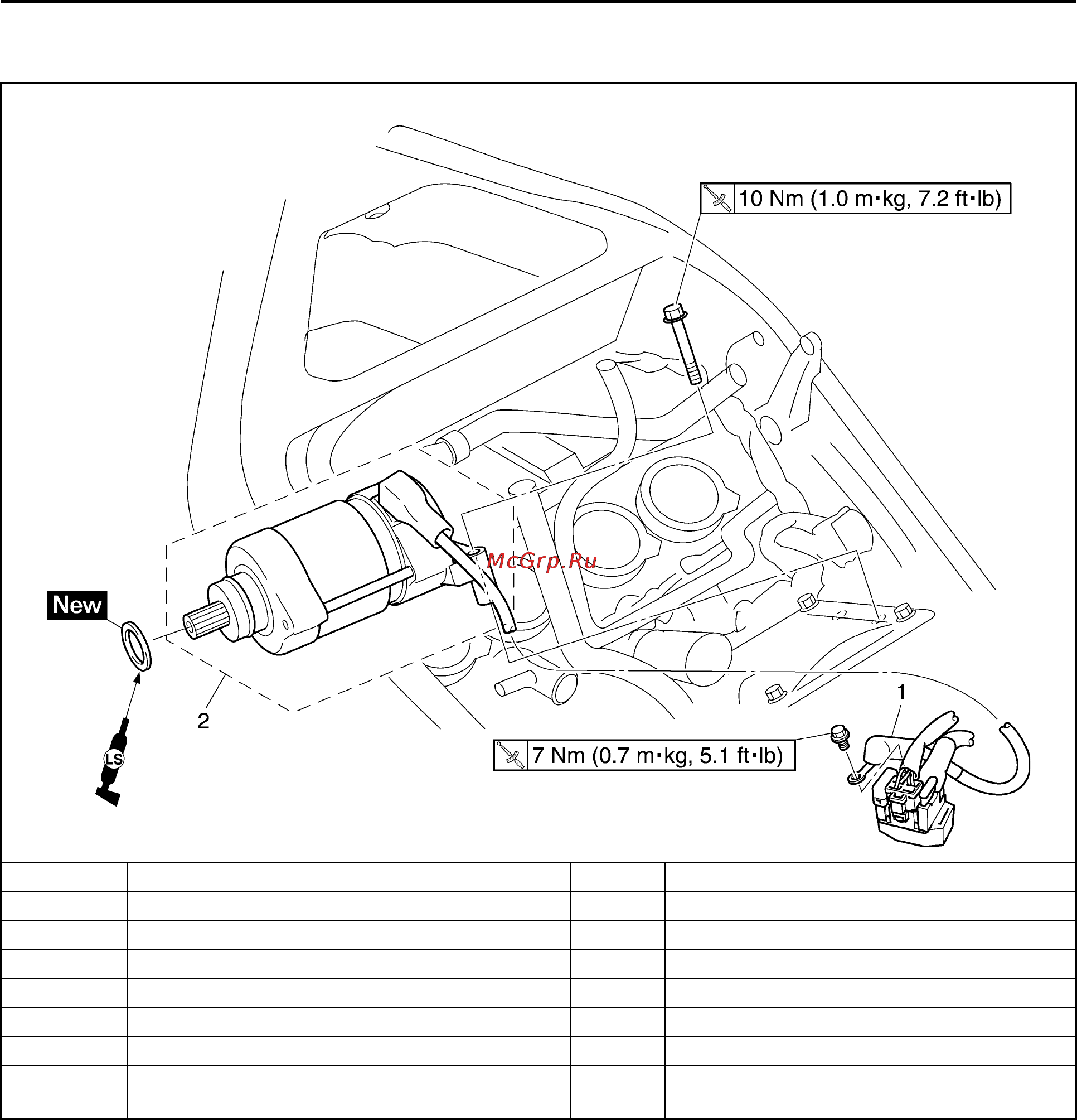 Yamaha YZF-R1 (2006) [242/426] Electric starter