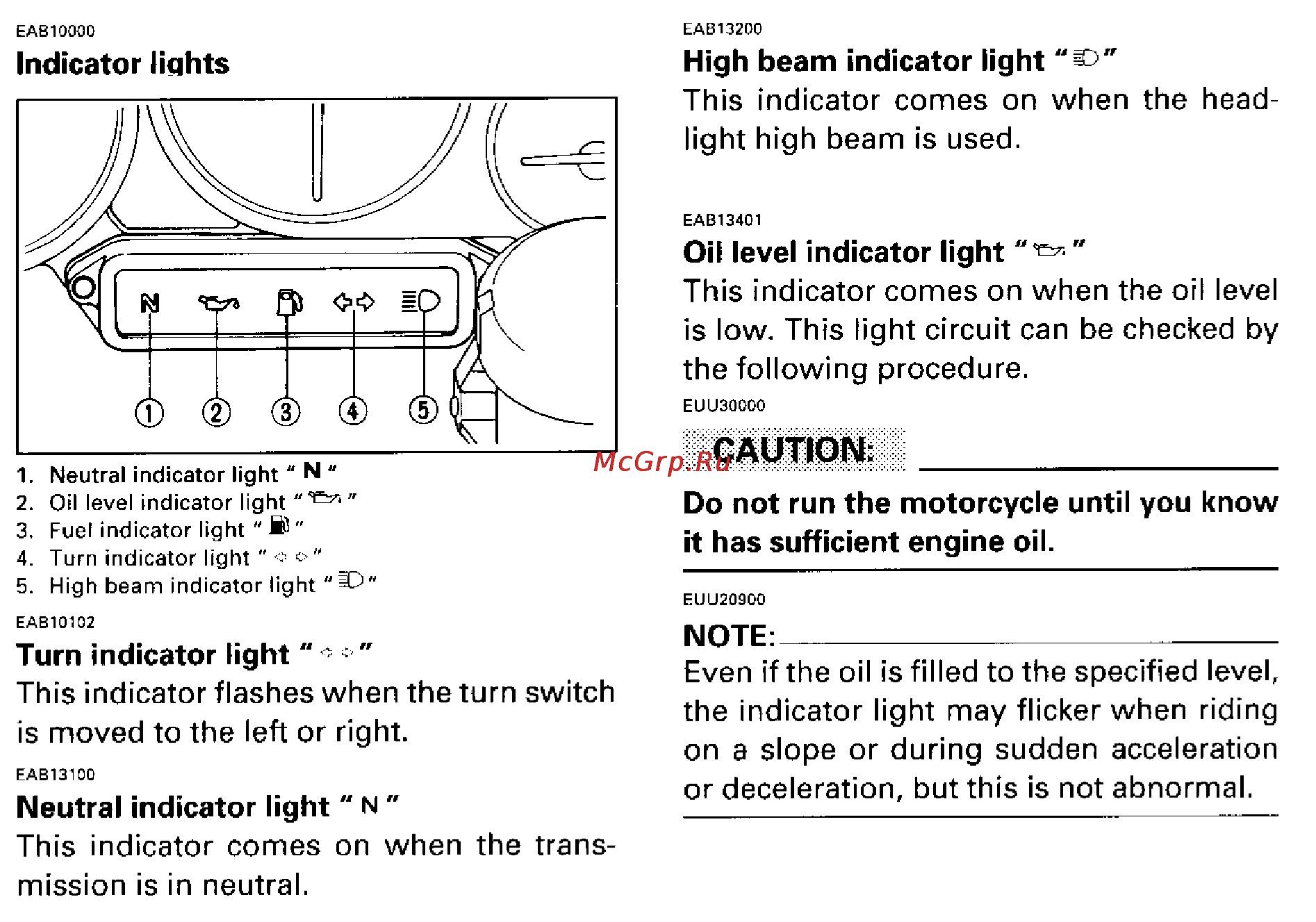 Yamaha YZF600 THUNDERACE (1996) [15/98] Caution _____________________