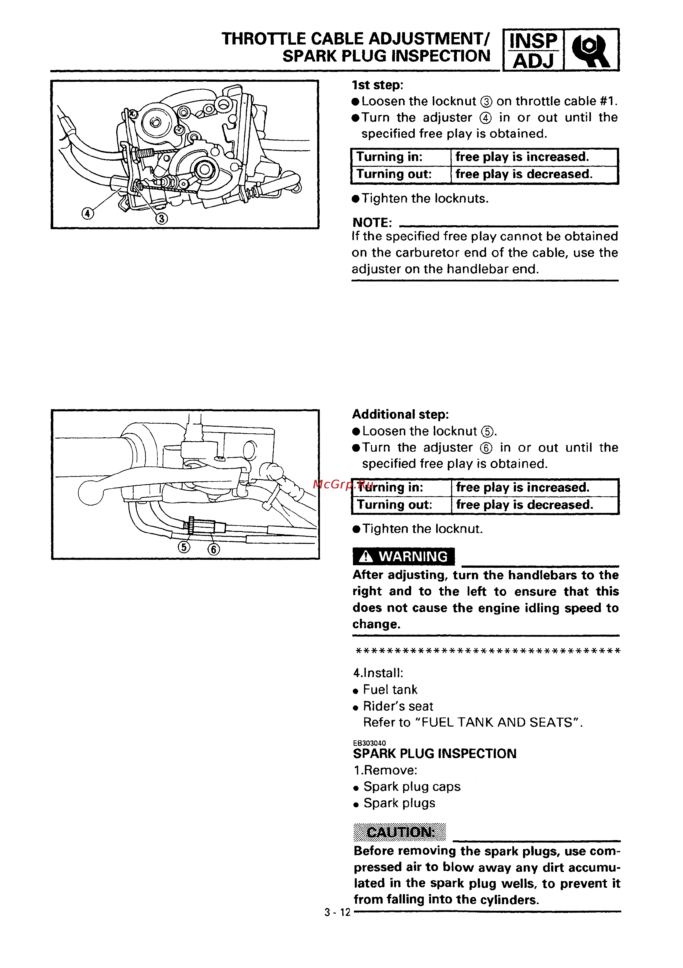 Yamaha DRAG STAR XVS650 (1997) [73/360] Spark plug inspection
