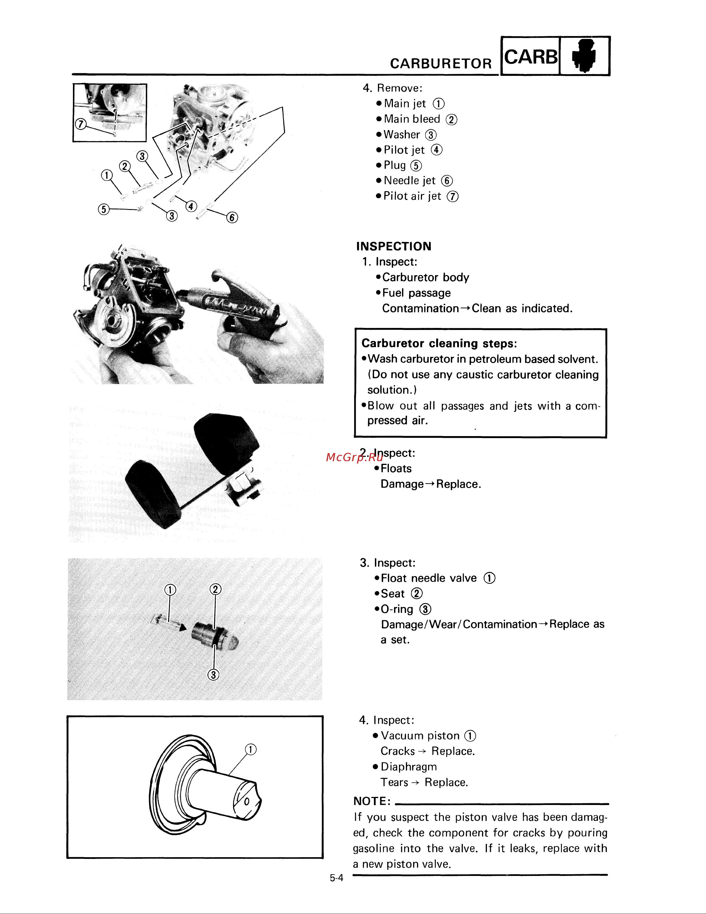 Yamaha XV250 (1994) [176/291] Carburetor