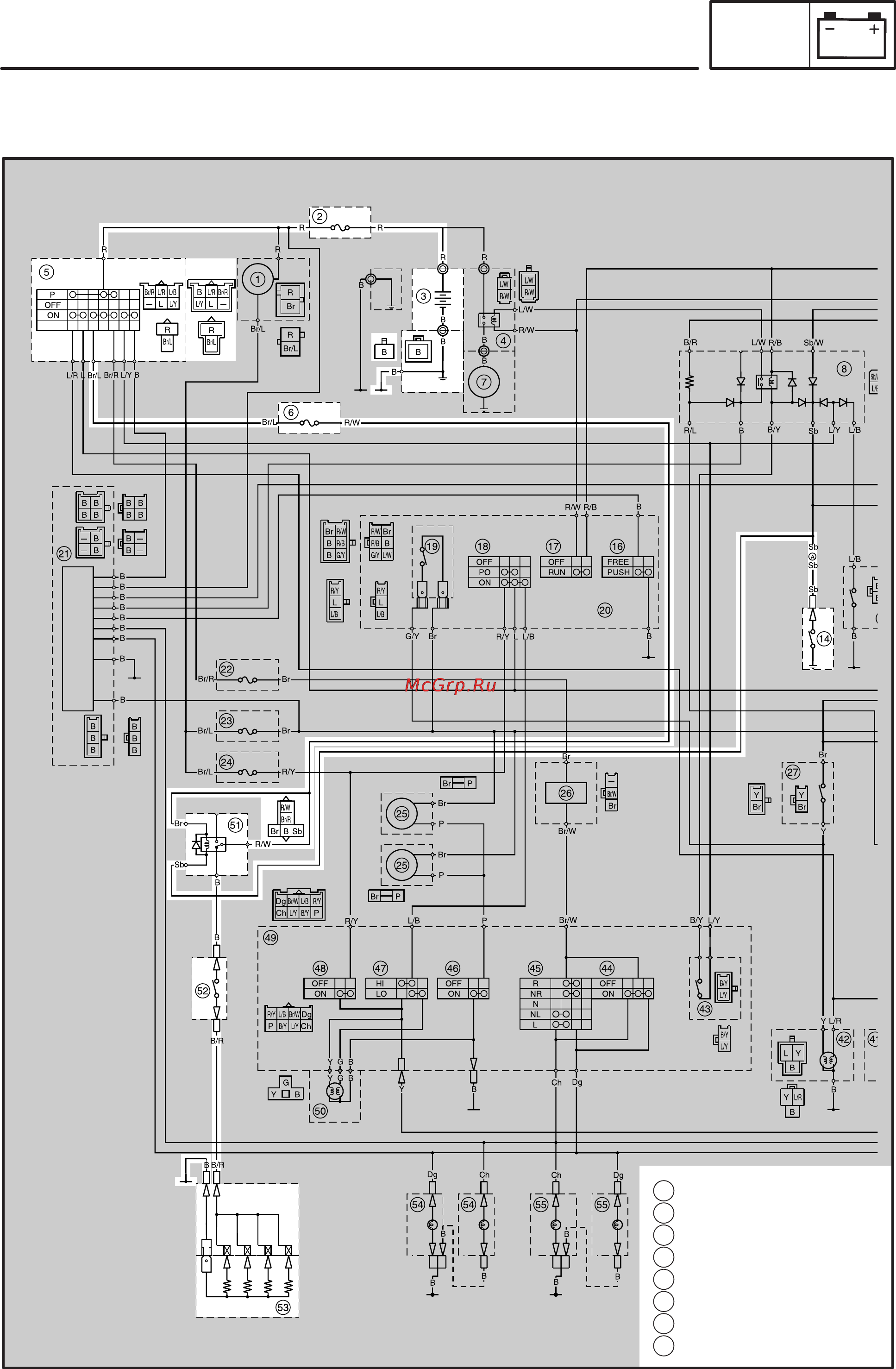 Yamaha XJR1300 (P) (2002) [39/44] Electrical
