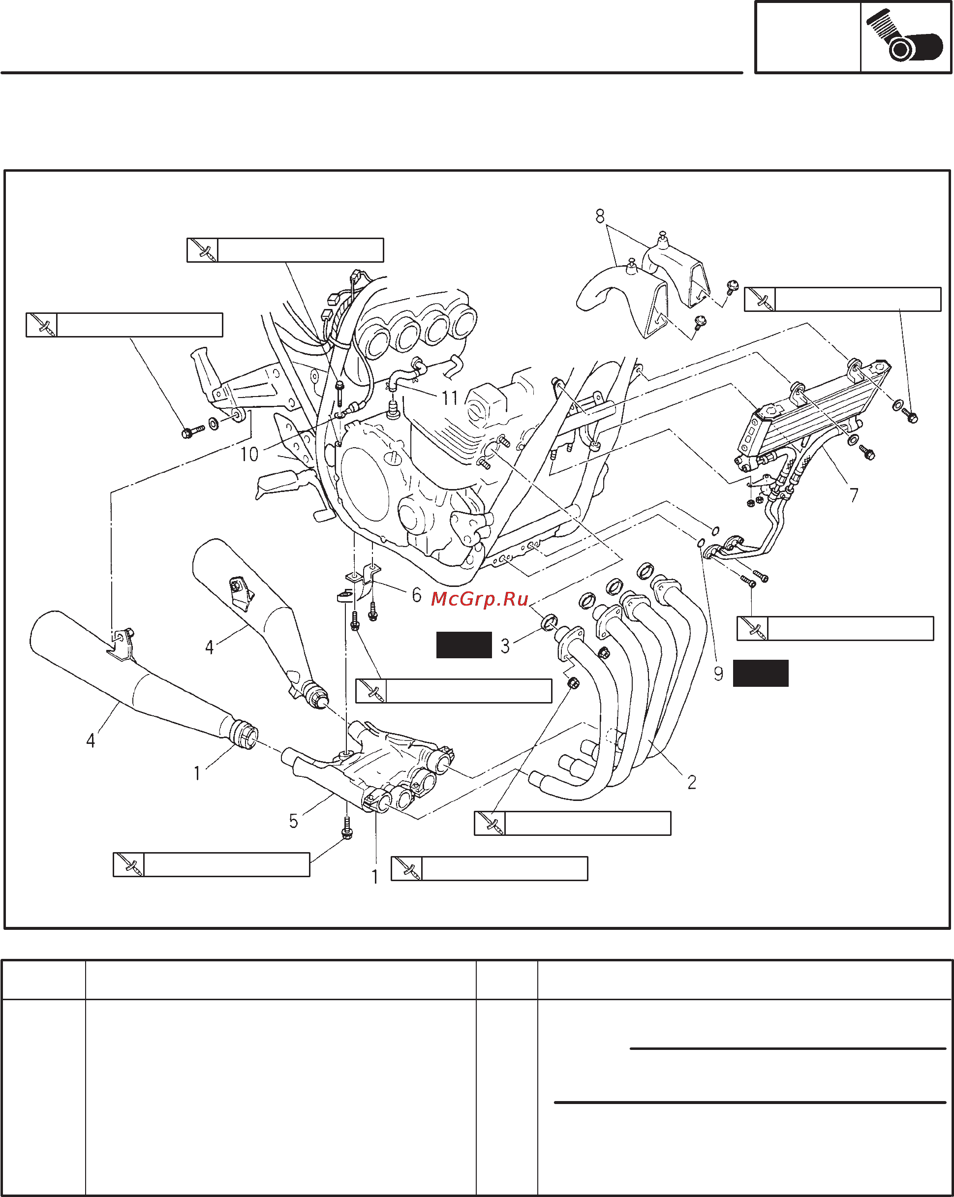 Yamaha XJR1300 (L) (1999) [118/346] Engine
