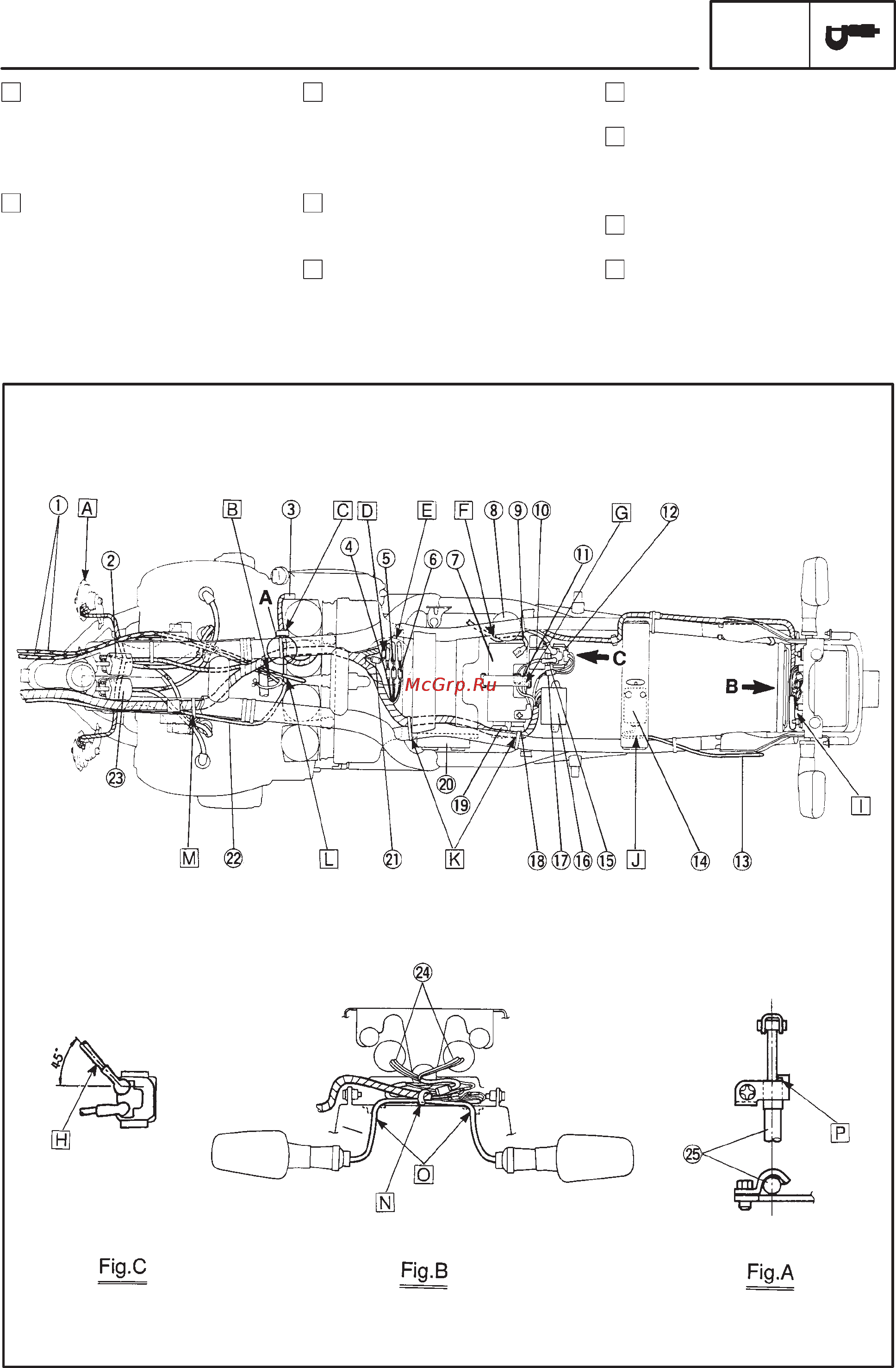 Yamaha XJR1300 (L) (1999) [54/346] Cable routing