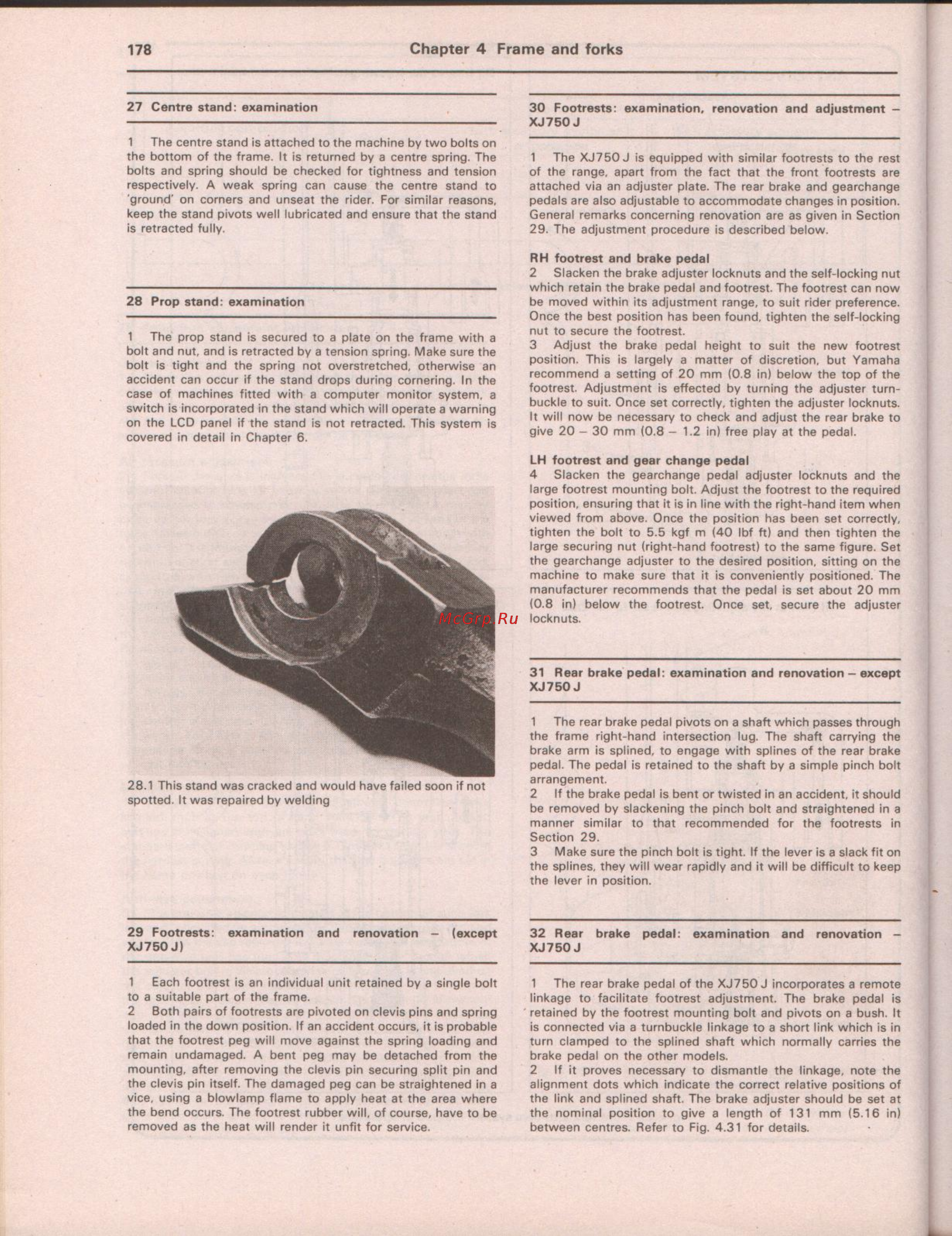 Yamaha XJ750 (1980-1984) Инструкция по эксплуатации онлайн [178/277] 114825