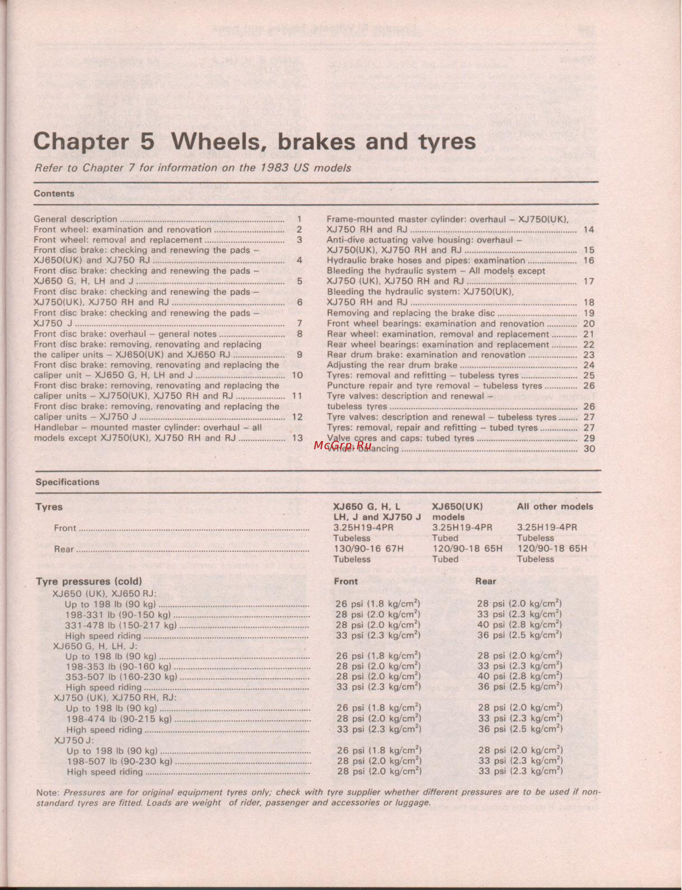 Yamaha XJ750 (1980-1984) [183/277] _wheels brakes tyres