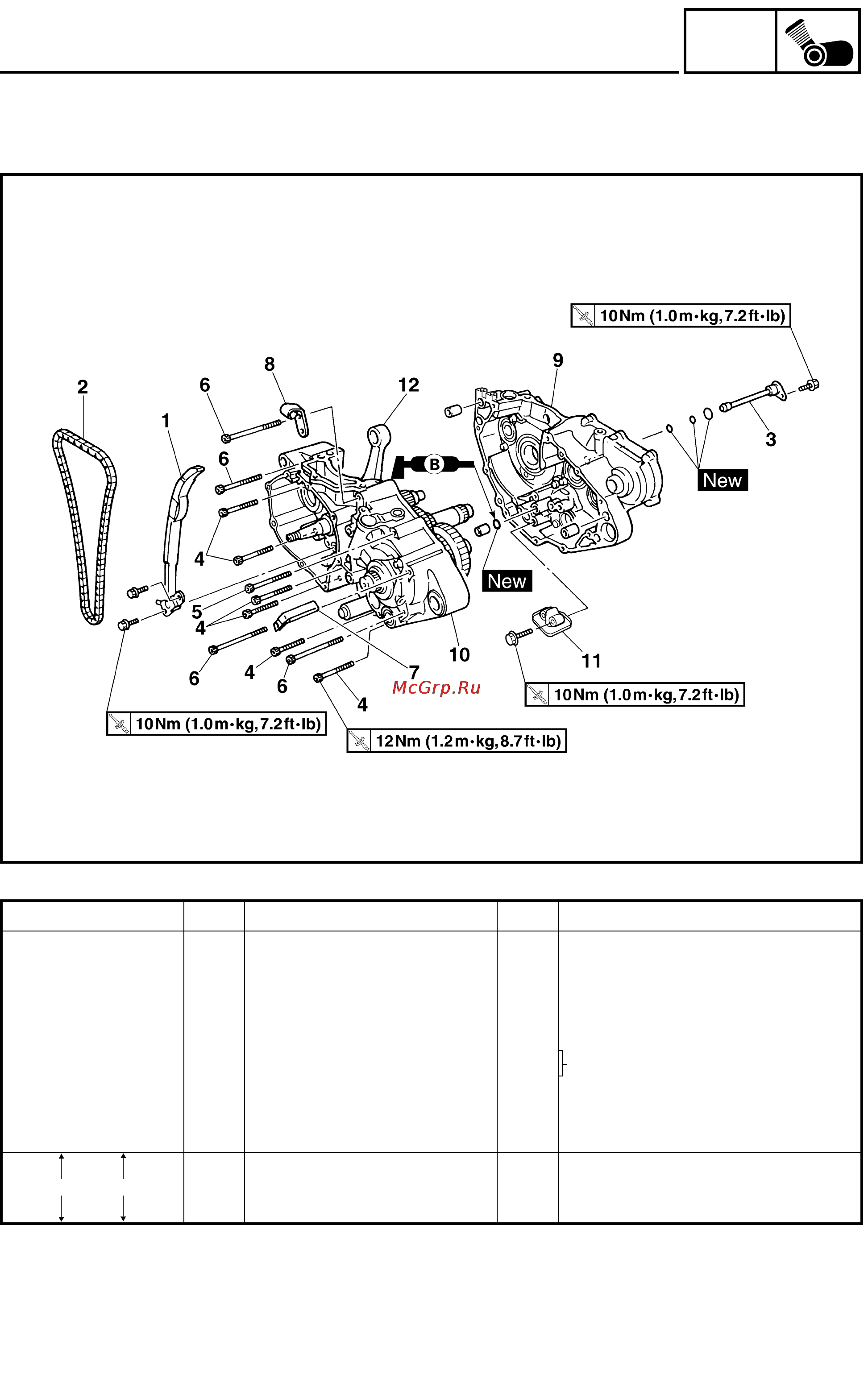 Yamaha WR250FR (2002) [214/343] Crankcase and crankshaft