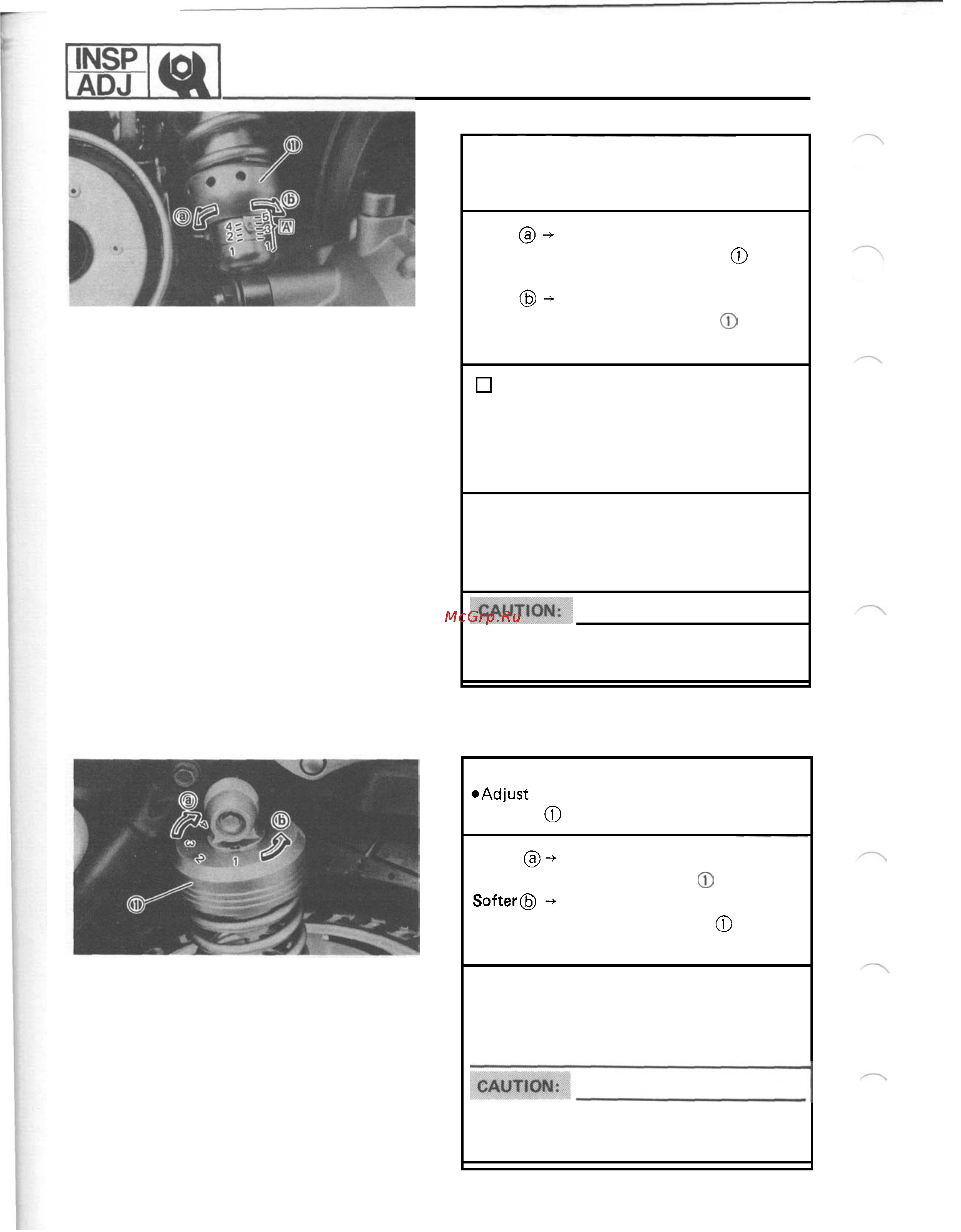 Yamaha VMX12H (1995) [110/405] Absorber adjustment