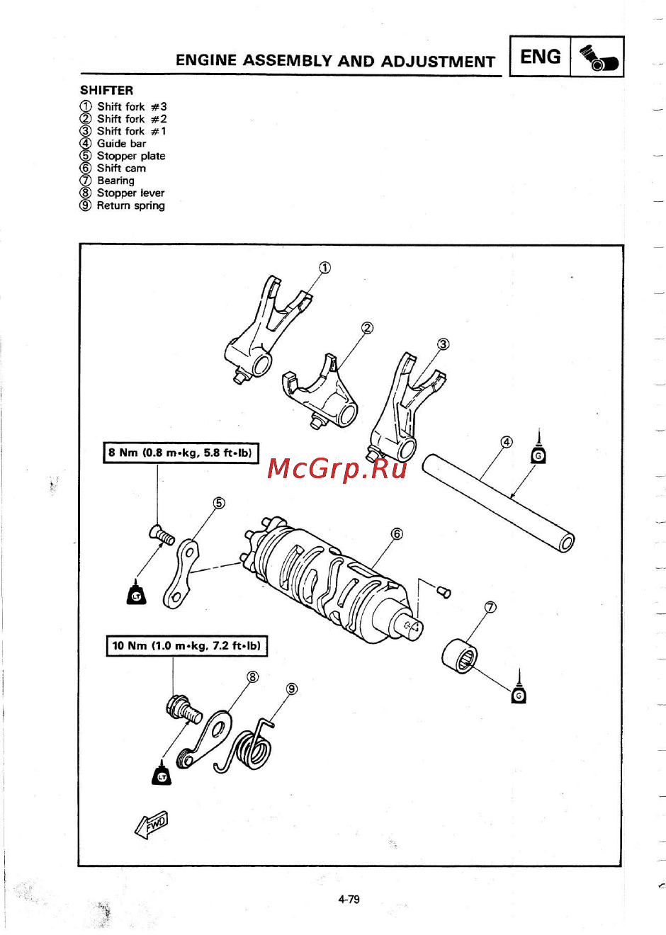 Yamaha TZR250 (1987) [140/333] Engine assembly and adjustment