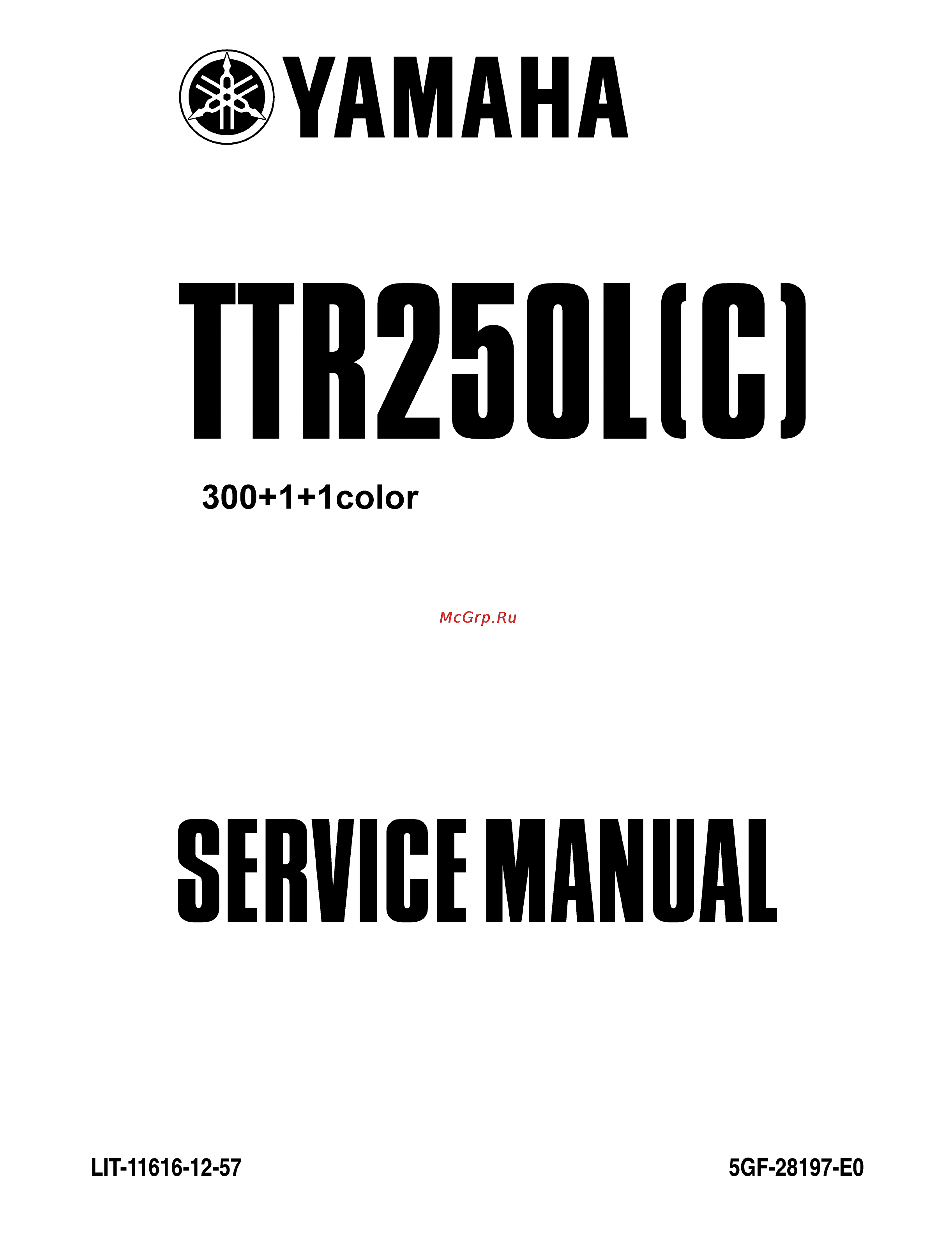 Yamaha TTR250L (1999) Инструкция по эксплуатации онлайн