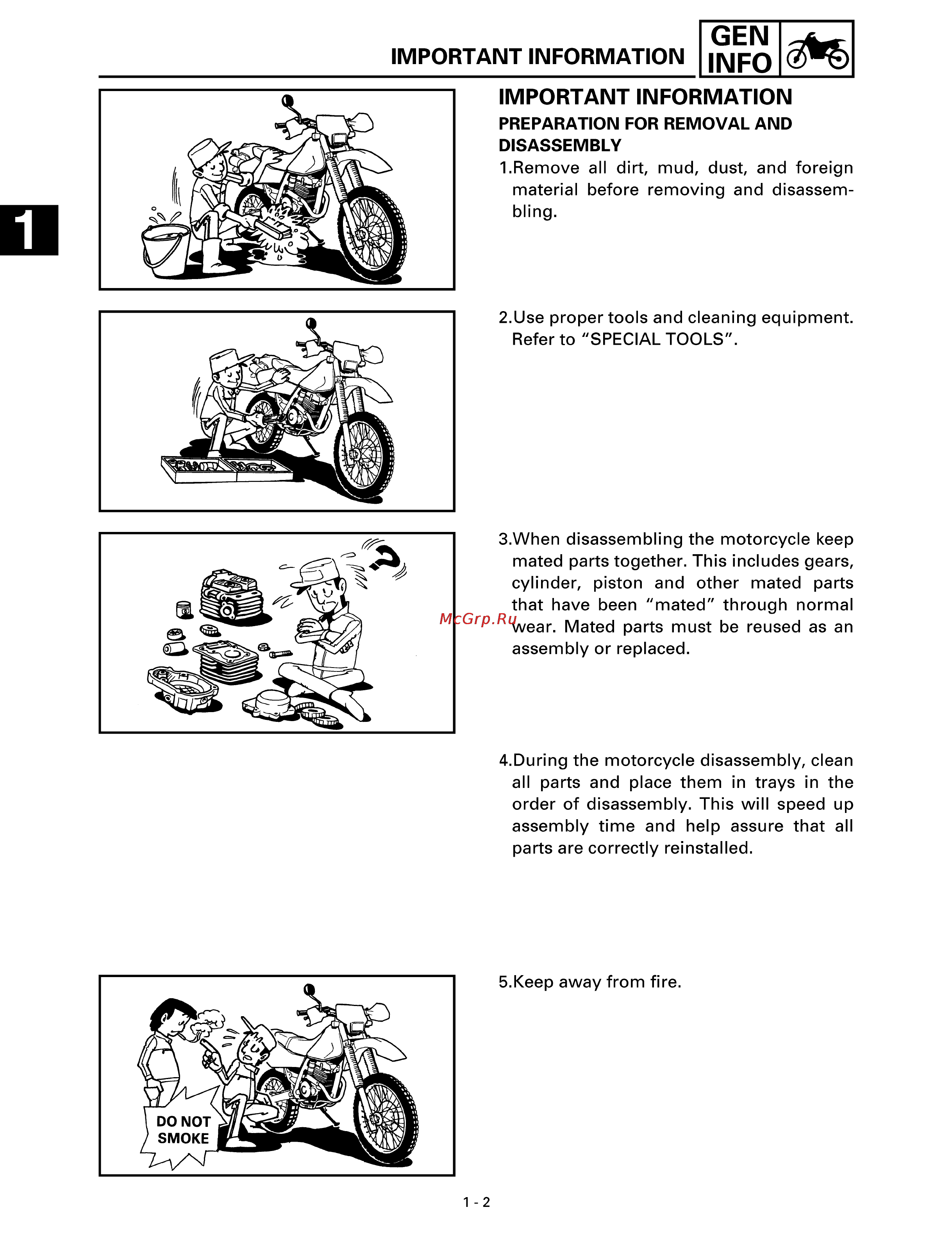 Yamaha TTR250L (1999) [15/295] Important information