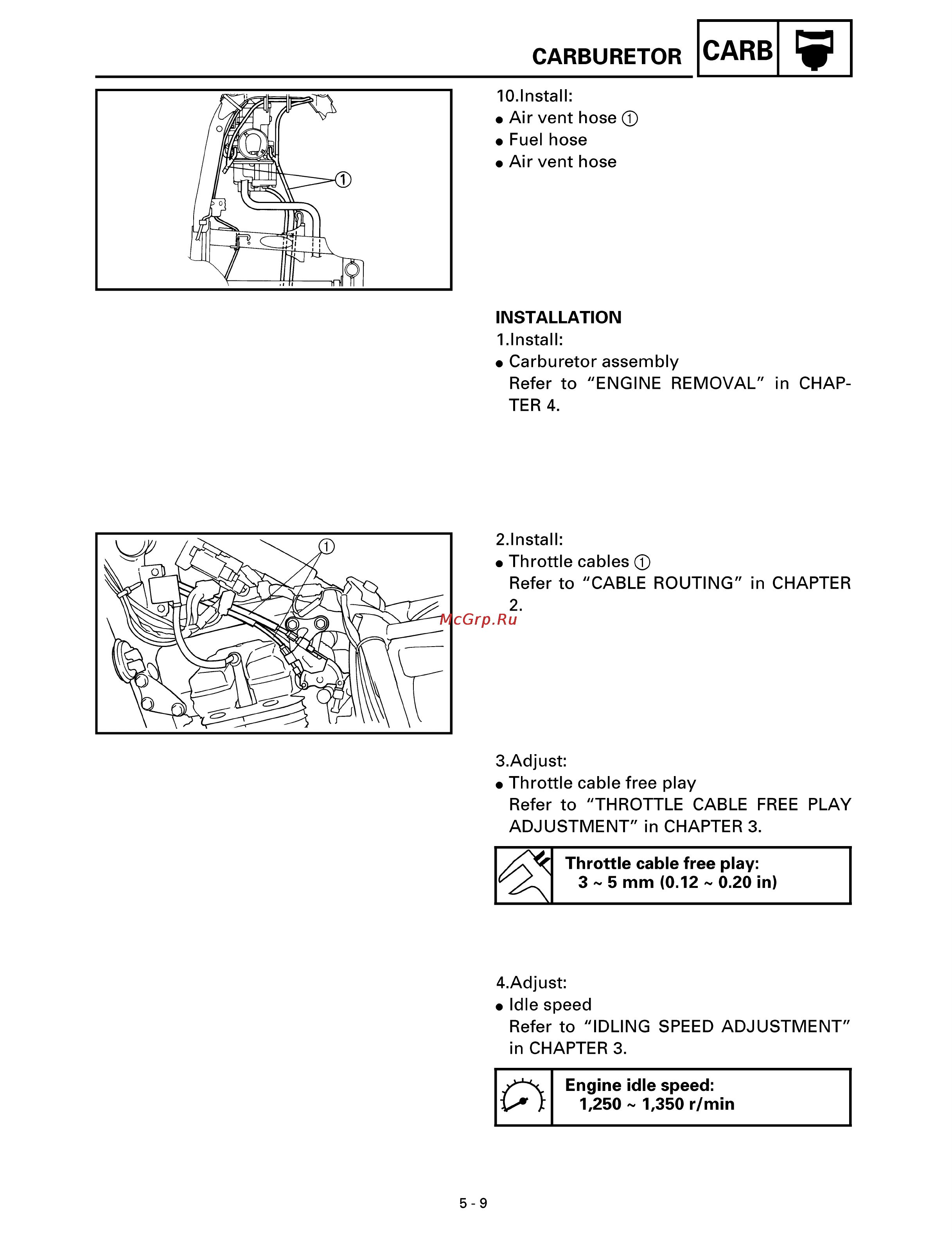 Yamaha TTR250L (1999) Инструкция по эксплуатации онлайн [179/295] 114839