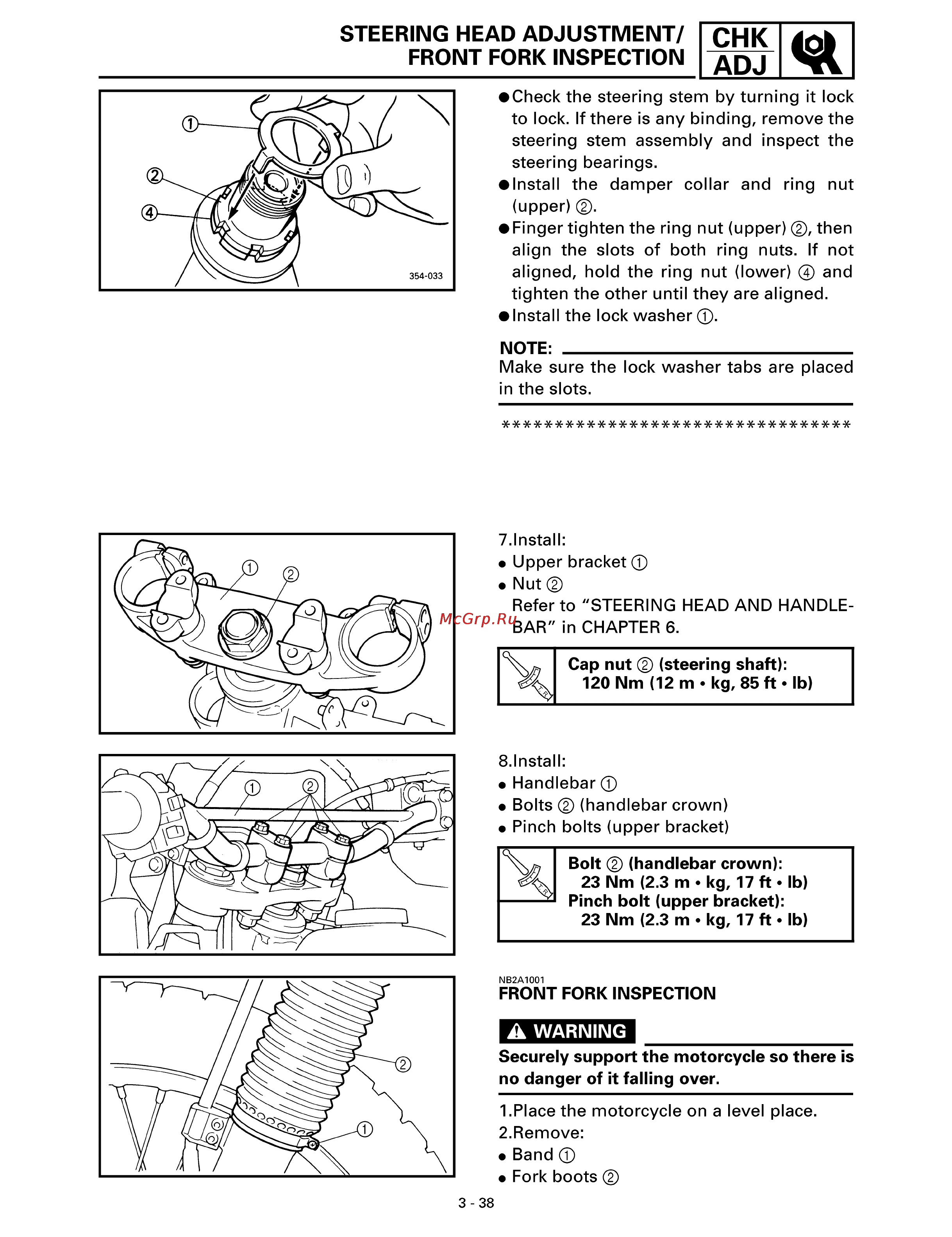 Yamaha TTR250L (1999) Инструкция по эксплуатации онлайн [85/295] 114839