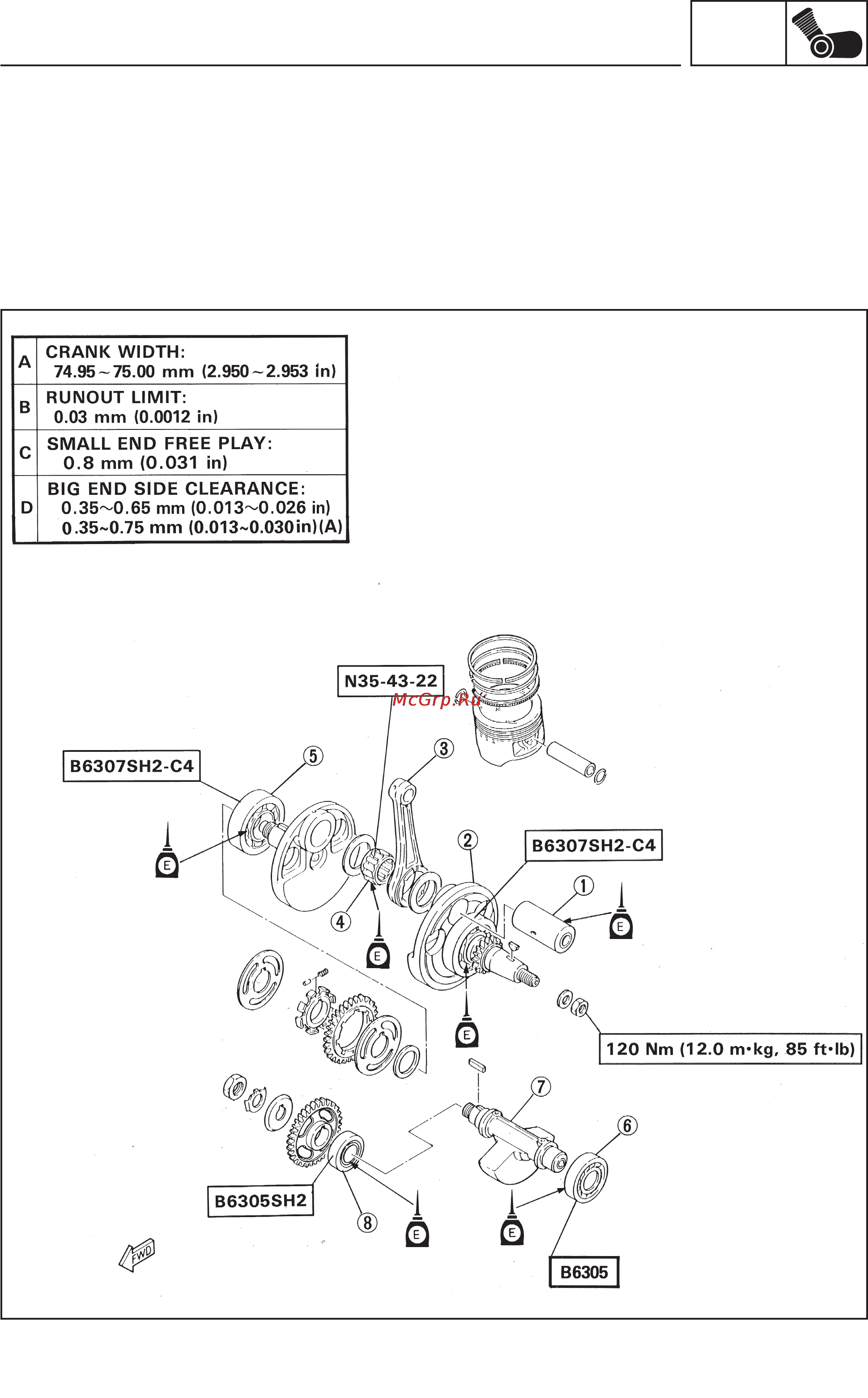 Yamaha TT600RE (2004) [248/382] Engine assembly and setting