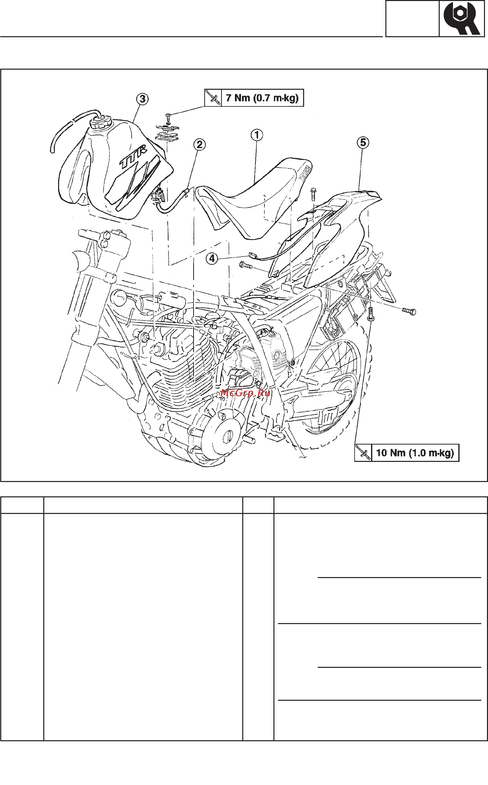 Yamaha TT600RE (2004) [57/382] Insp adj
