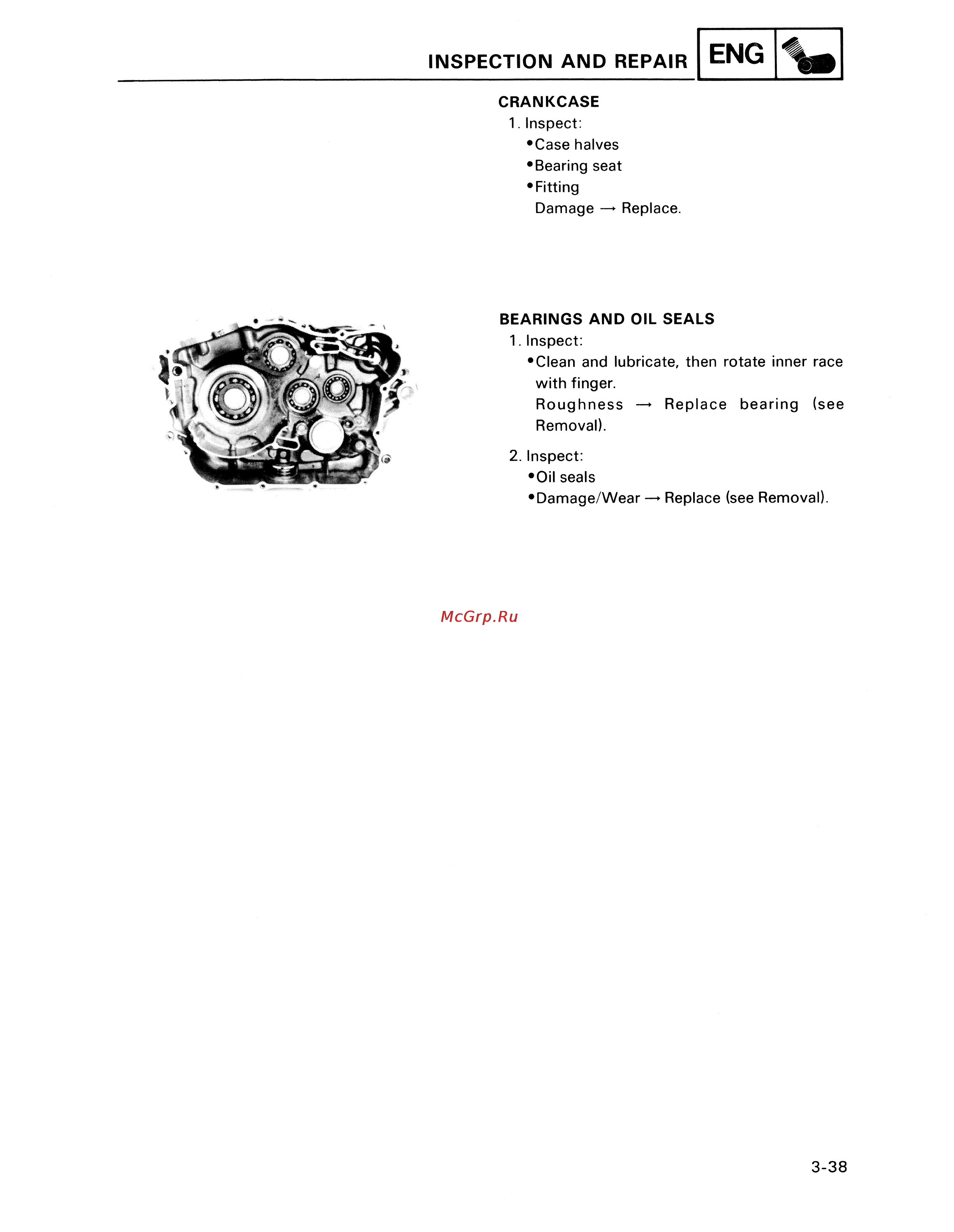 Yamaha TDM850 (1996) [100/229] Inspection and repair