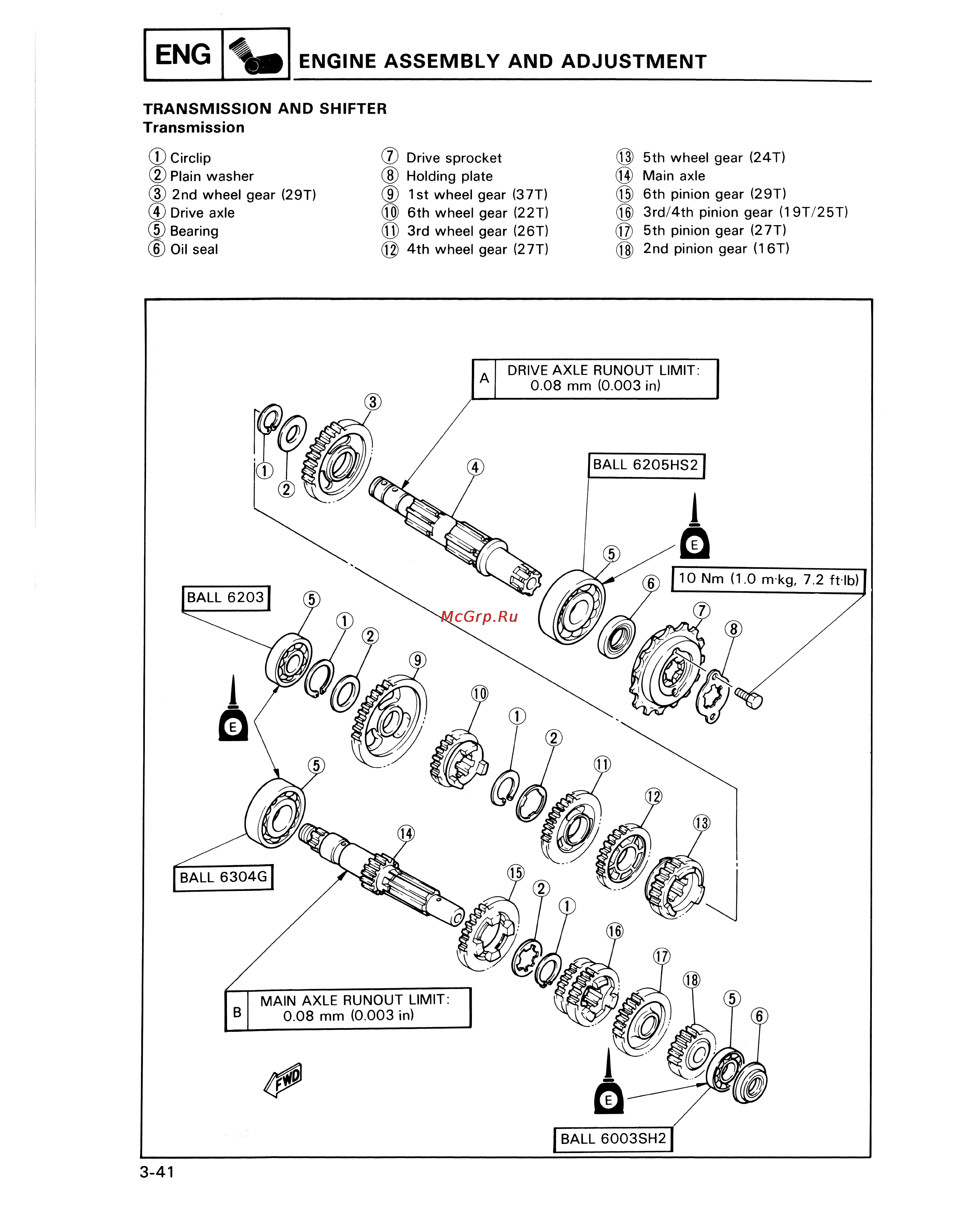 Yamaha TDM850 (1996) [103/229] Engine assembly and adjustment