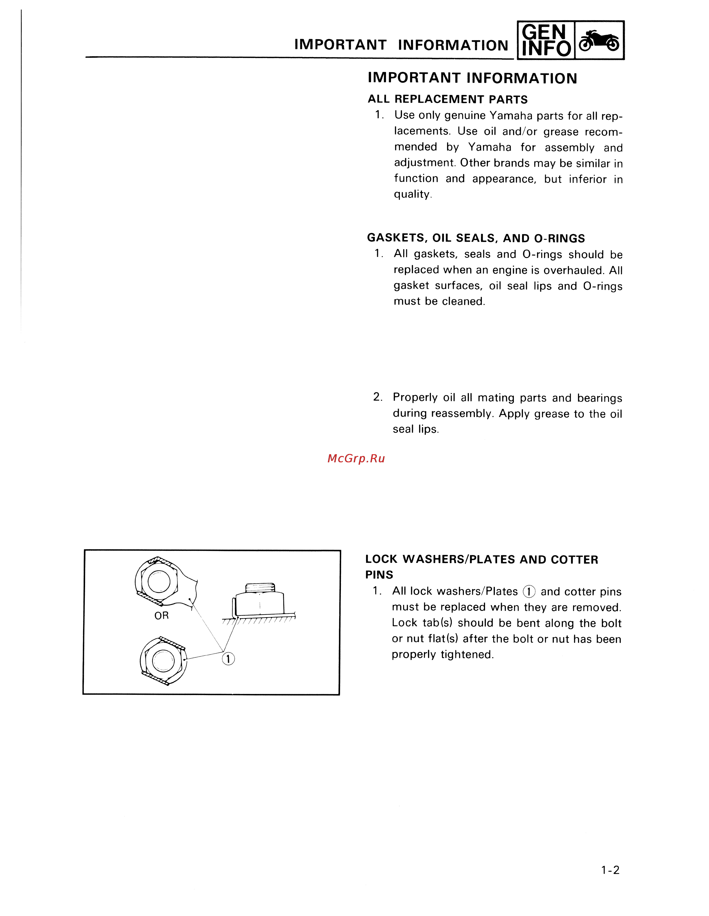 Yamaha TDM850 (1996) [12/229] Important information