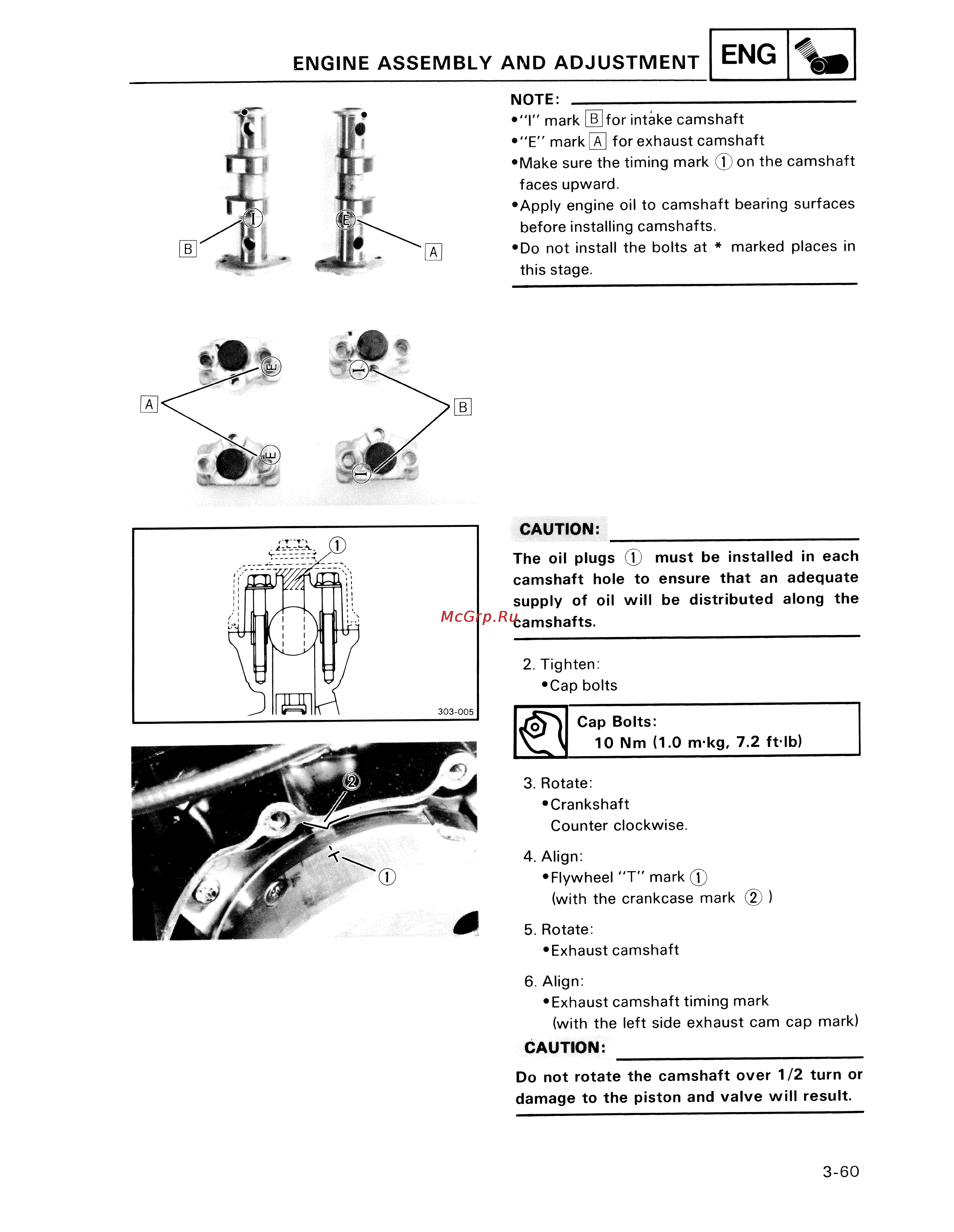 Yamaha TDM850 (1996) [122/229] Engine assembly and adjustment