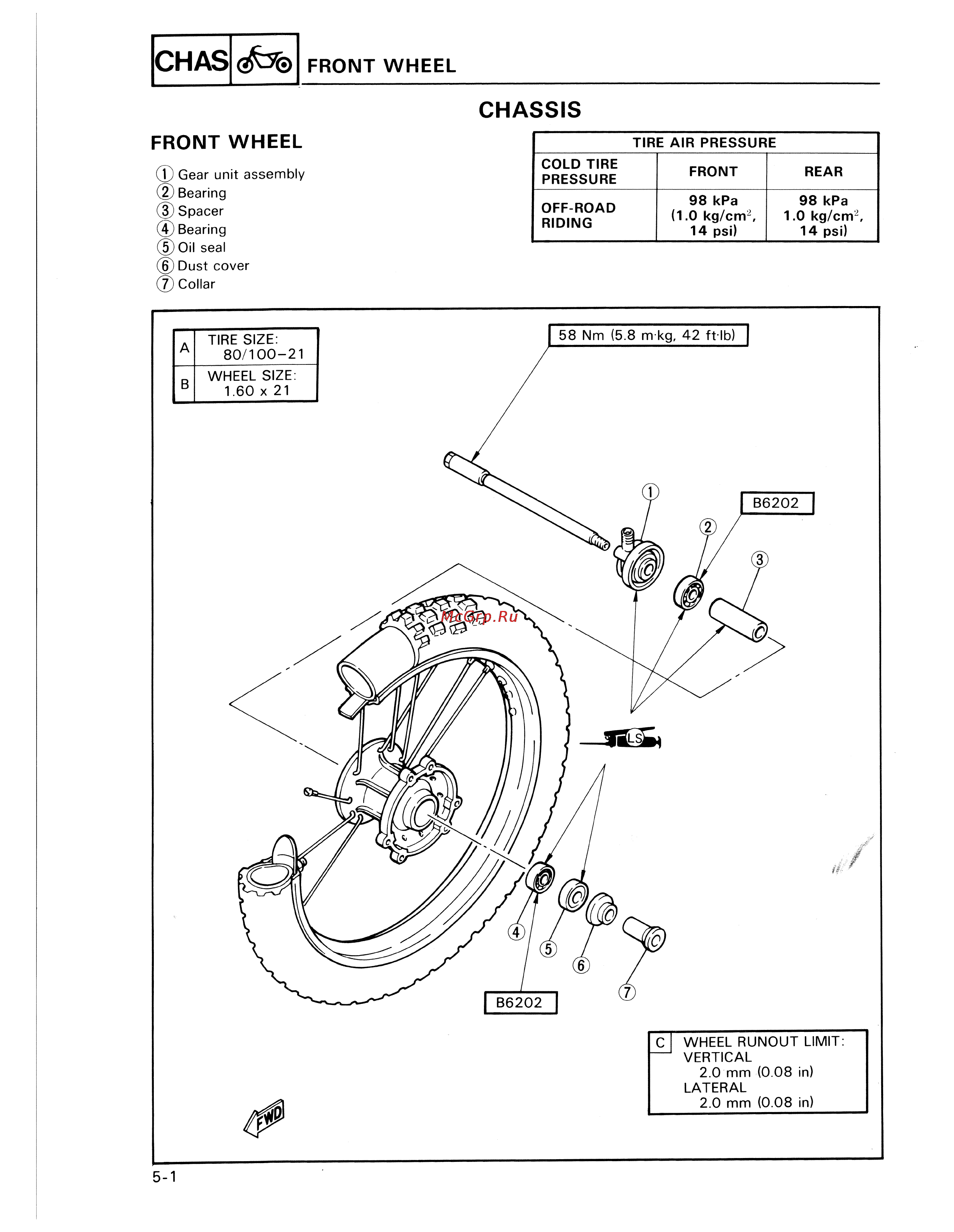Yamaha TDM850 (1996) [147/229] Chassis