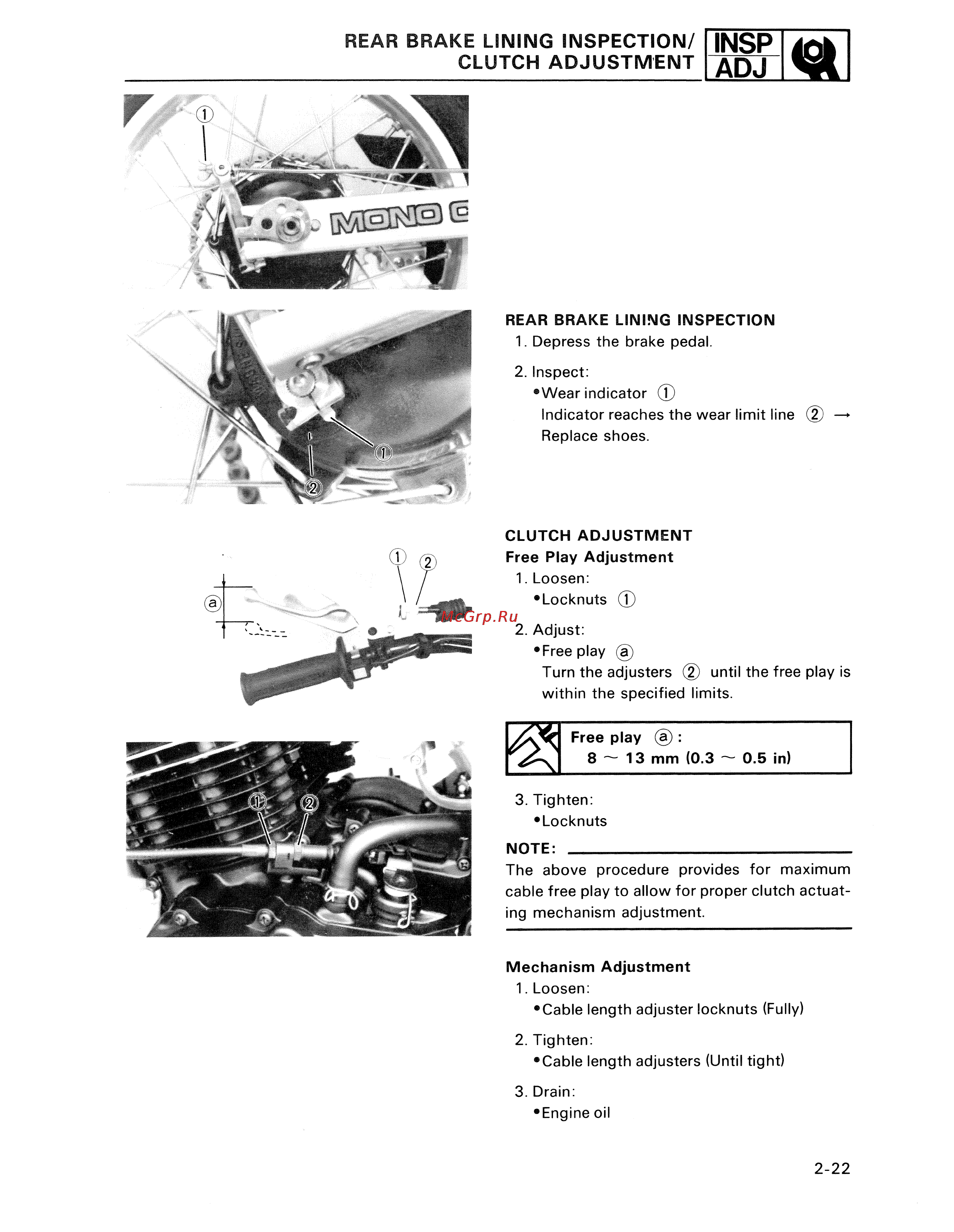 Yamaha TDM850 (1996) [42/229] Clutch adjustment